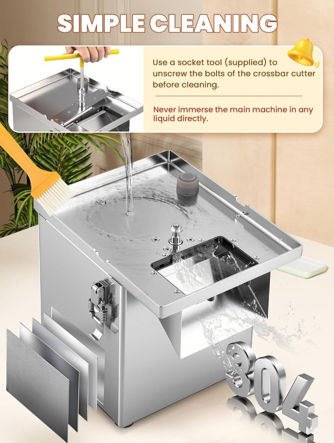 4-in-1 Electric Vegetable Processor – Slicer, Dicer, Shredder, Cutter 200W NEW
