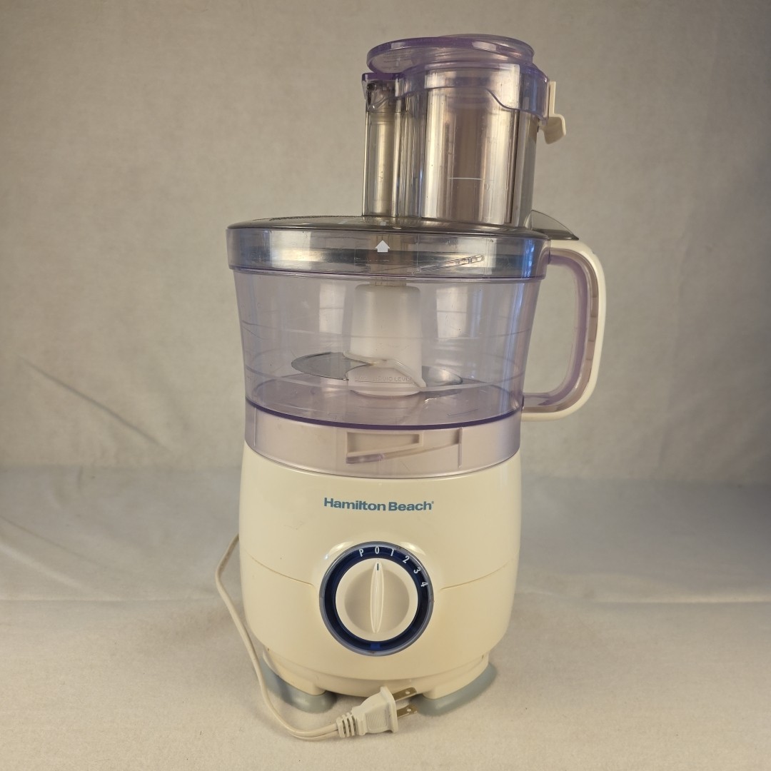 Hamilton Beach Food Processor 70590 FP11 120V White Tested Works S-blade Grater
