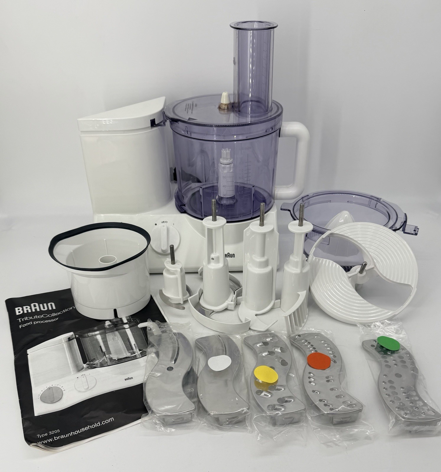 Braun FP 3020 Full-Size Food Processor 2.0L 600W 15-Speed Tribute Collection