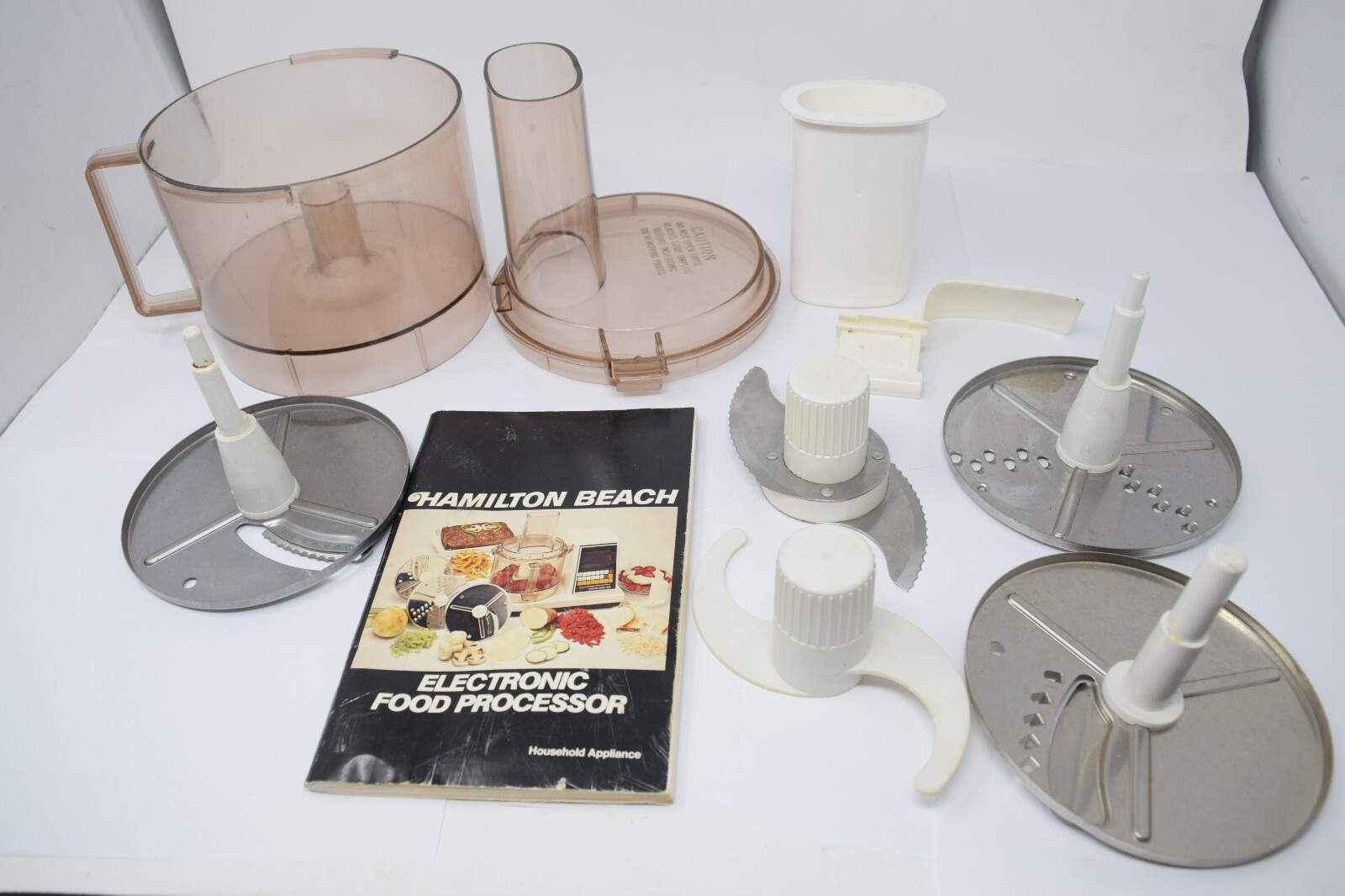 Vintage Hamilton Beach Scovill Electronic Food Processor 2002 Parts ~ No Base