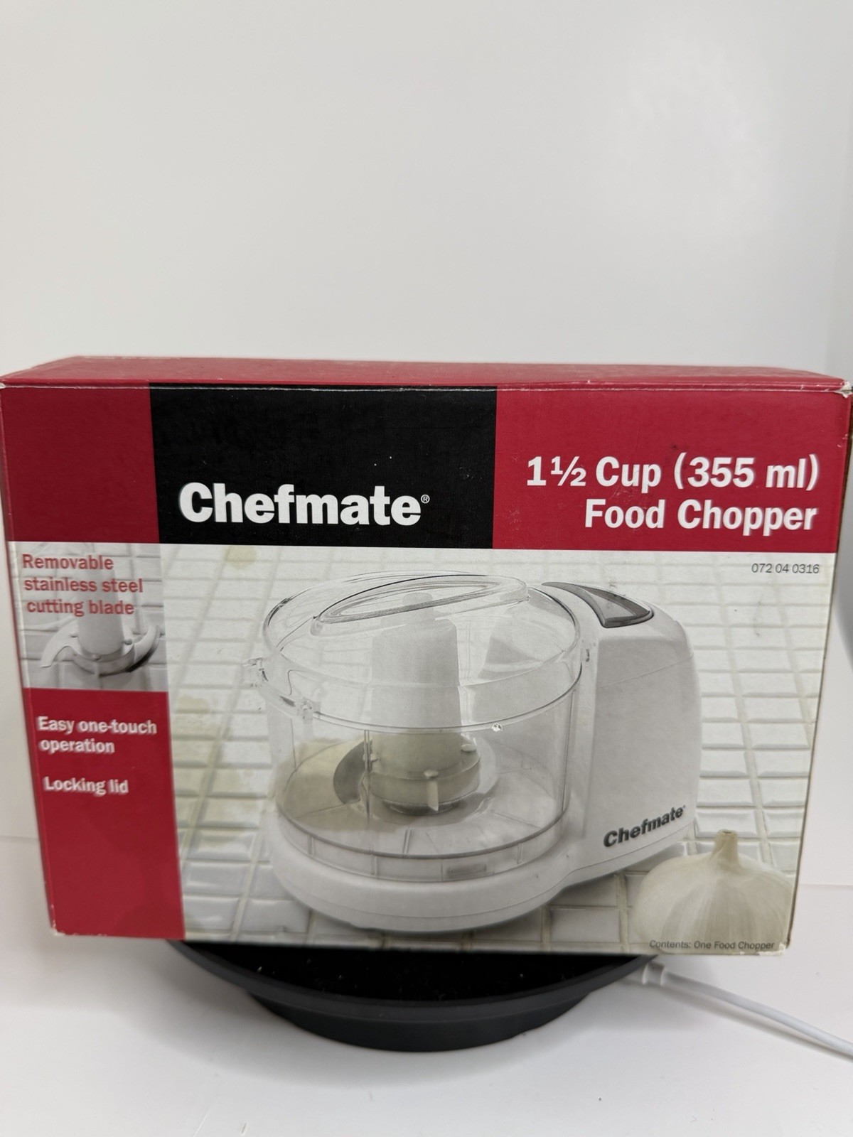 Chefmate 1.5 Cup Electric Food Chopper 355 ml