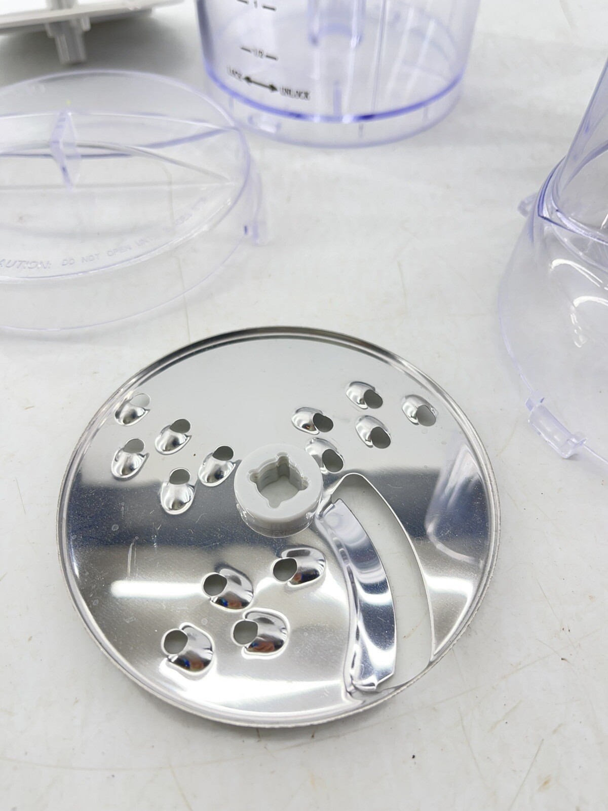 Mini Food Processor Chopper Work Bowl Top/Lid with Shredder Unbranded as is