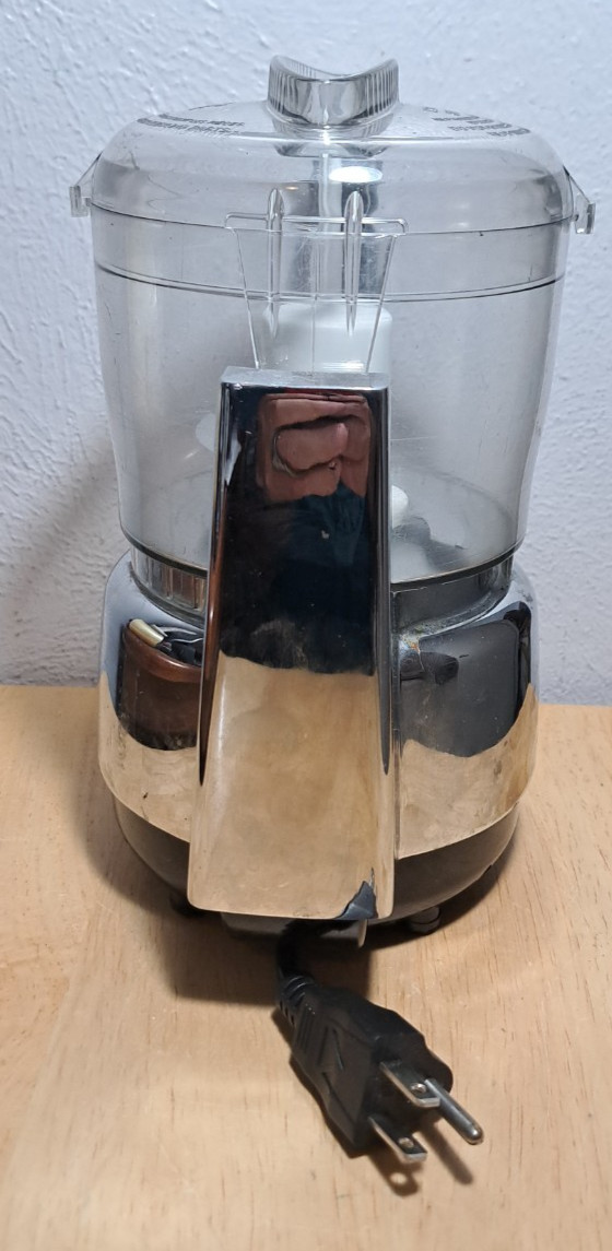 Cuisinart Cast Metal Mini-Prep Plus DLC-3 Processor Chrome Chop Grind Metal Body