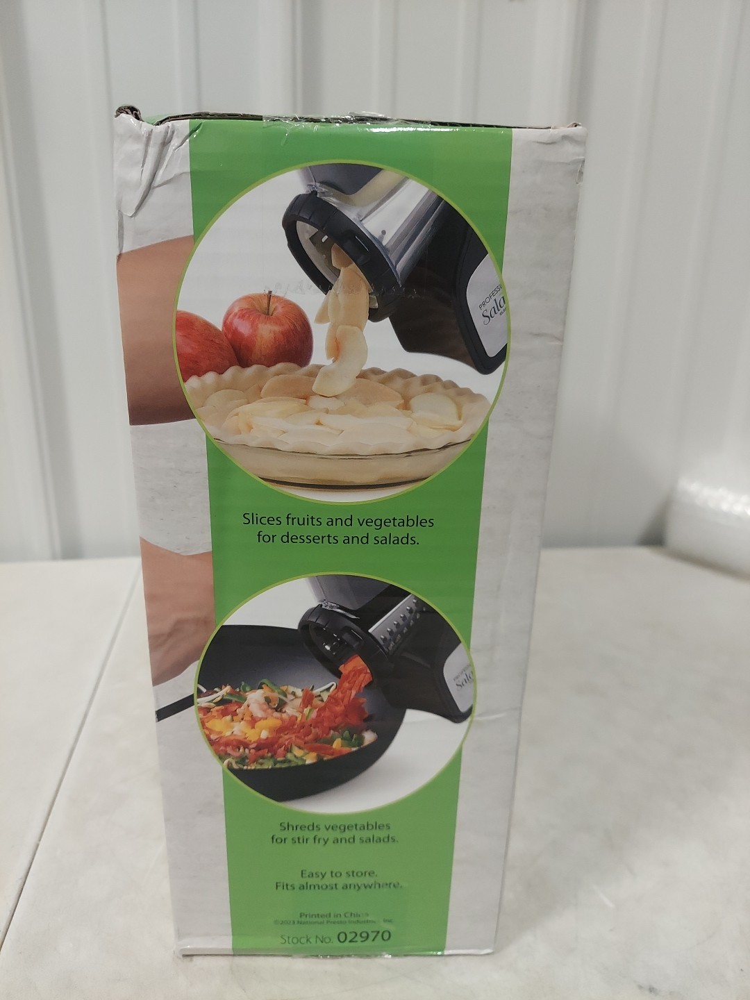 Presto Professional Electric Slicer, Shredder and Vegetable Grater, NEW #3329
