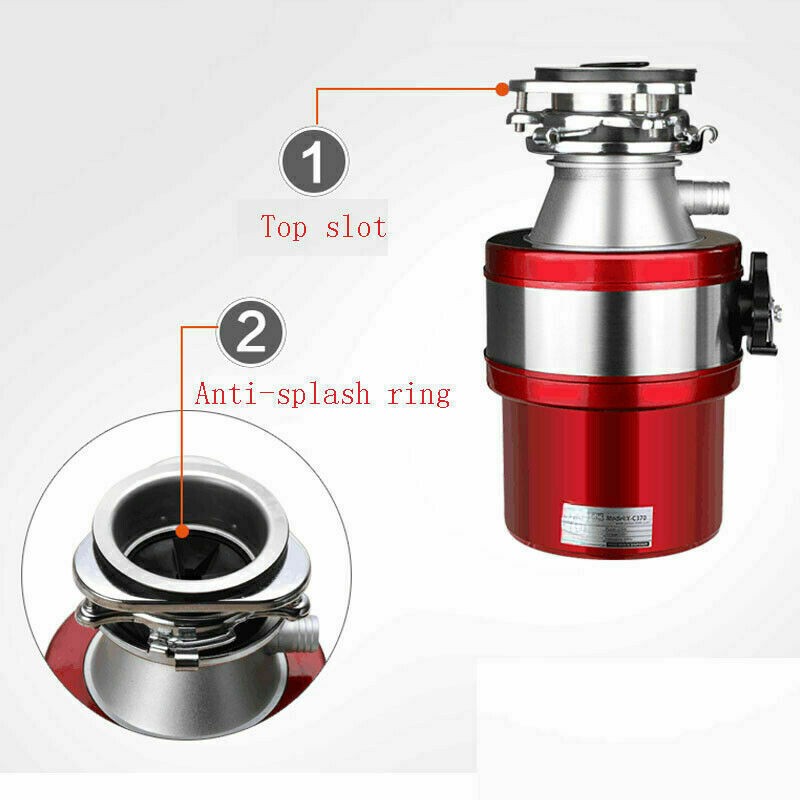Kitchen Food Waste 1000ML Processor Disposer 370W 220V Garbage Disposal Crusher