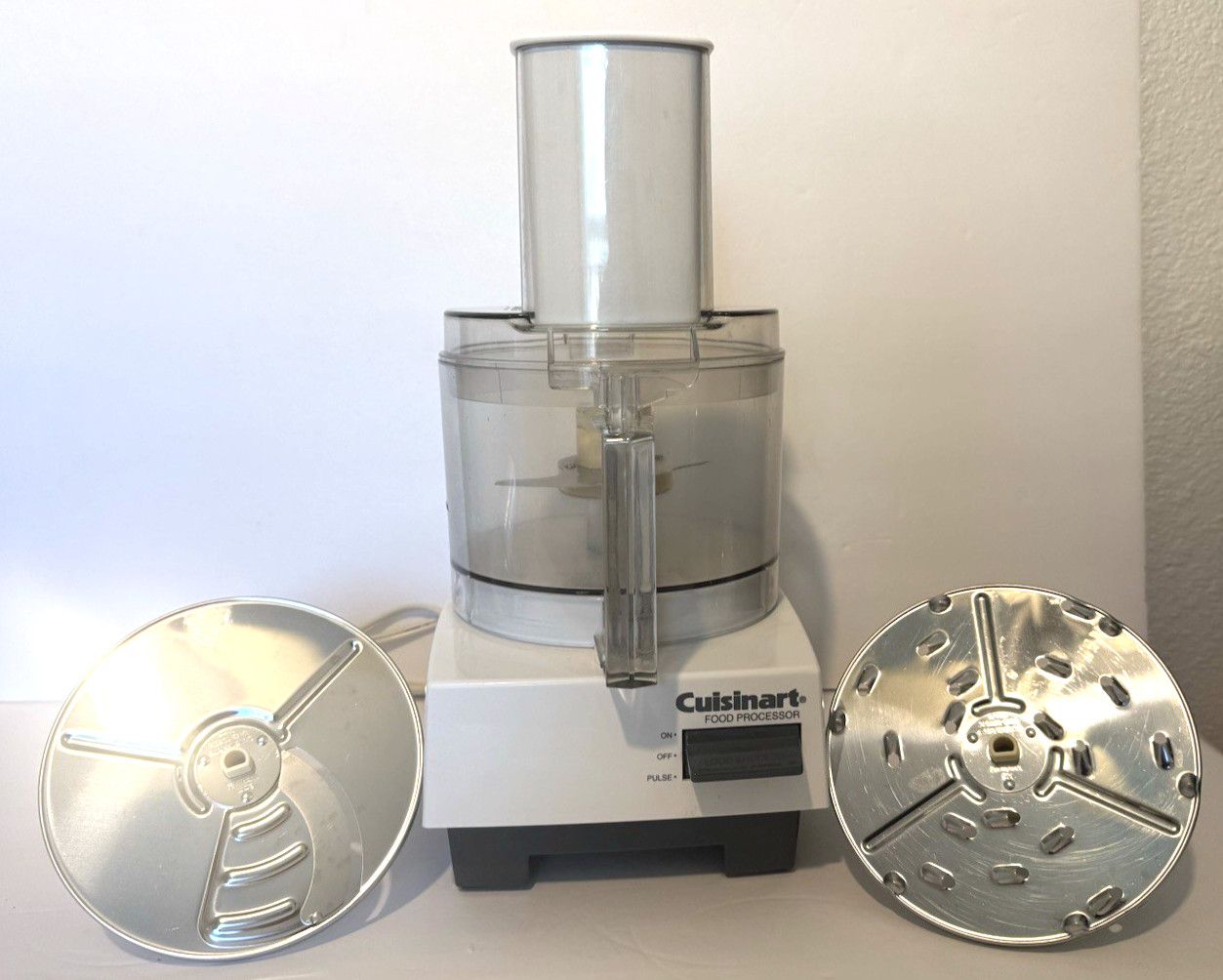 Cuisinart DLC-5 TX Type 25 Food Processor Vintage Bowl Lid 3 Blades Tested