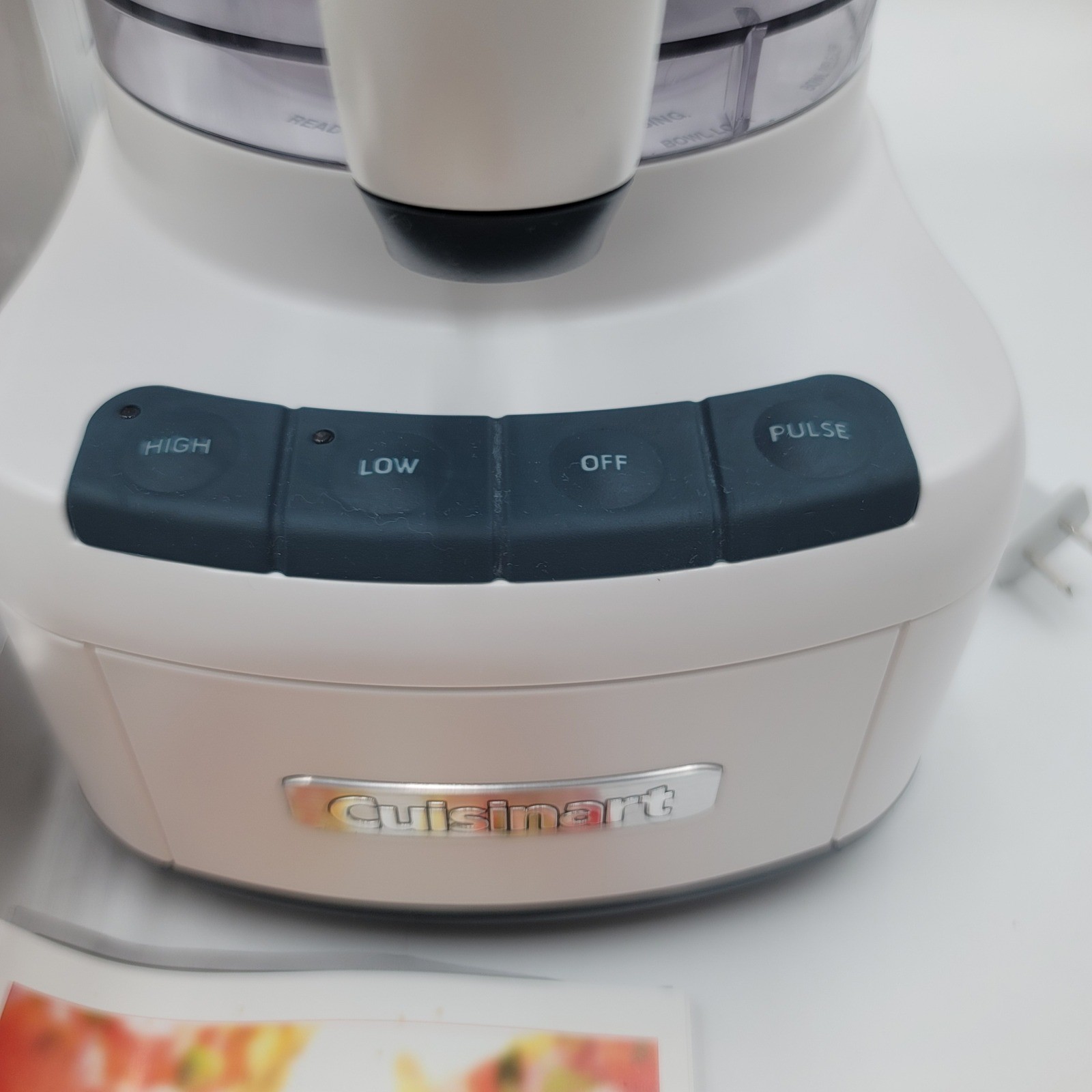 Cuisinart Elemental 8 Cup Food Processor White FP-8 350W with Accessories Box