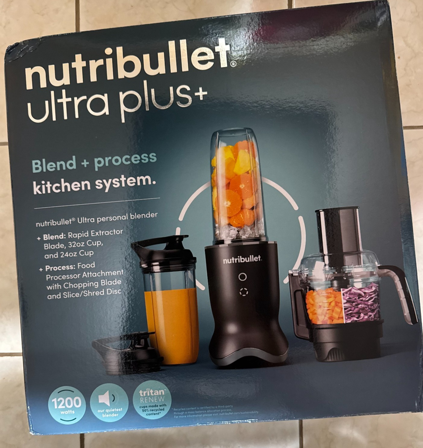 NutriBullet Ultra Plus Food Processor 1200W Motor Base with Processor
