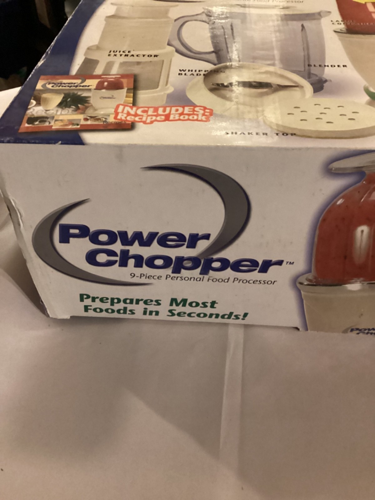 Power Chopper 9 Piece Personal Full Size Food Processor TV Power