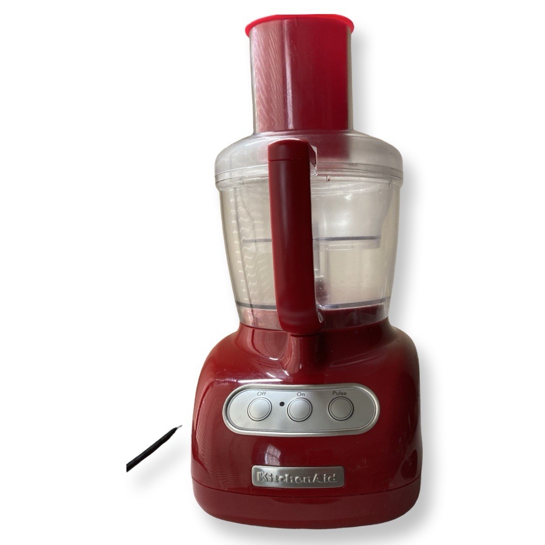 KitchenAid KFP729 7 Cup Food Processor Empire Red w S Blade & Shredder Disc