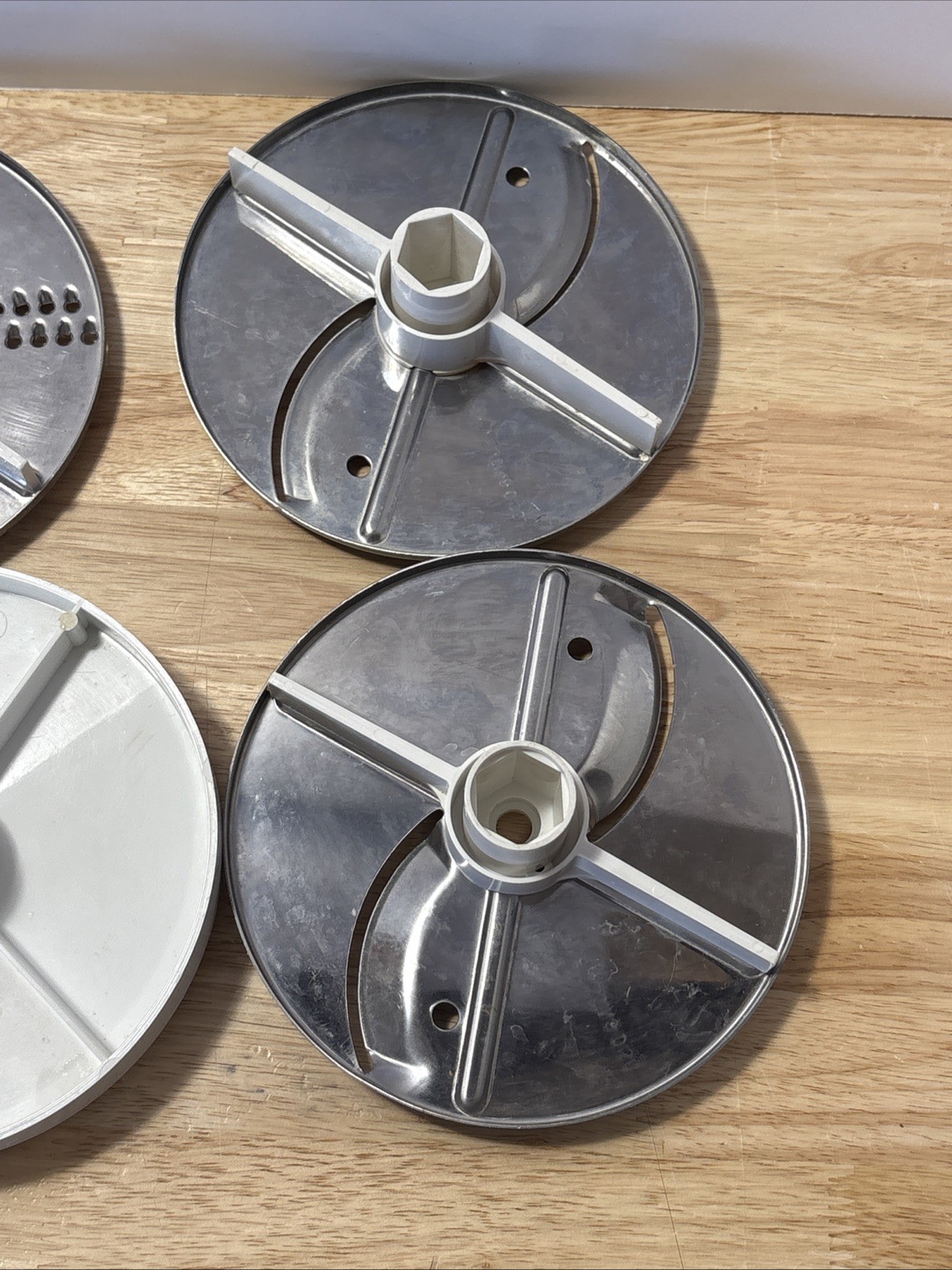 Oster Foodcrafter Food Processor Slicing Shredding French Fry Disc Blades x4