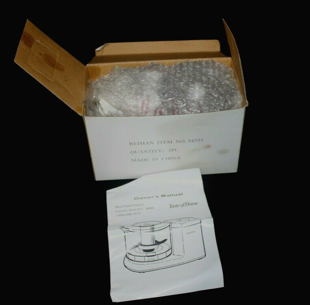 Mini Food Chopper Taste Of Home Electric Model M-1 120v 75w