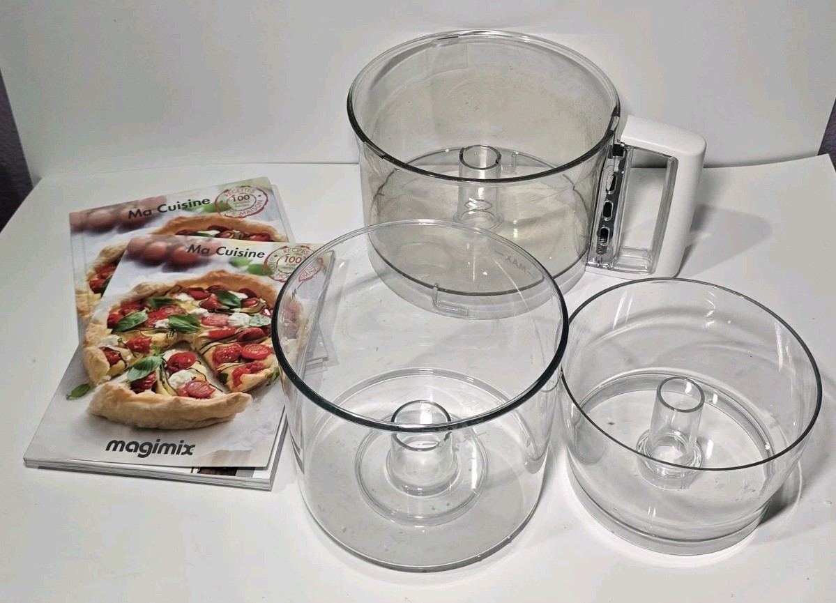 3 Magimix Cuisine 4200 Xl Food Processor Main Mini And Midi Bowls With Books