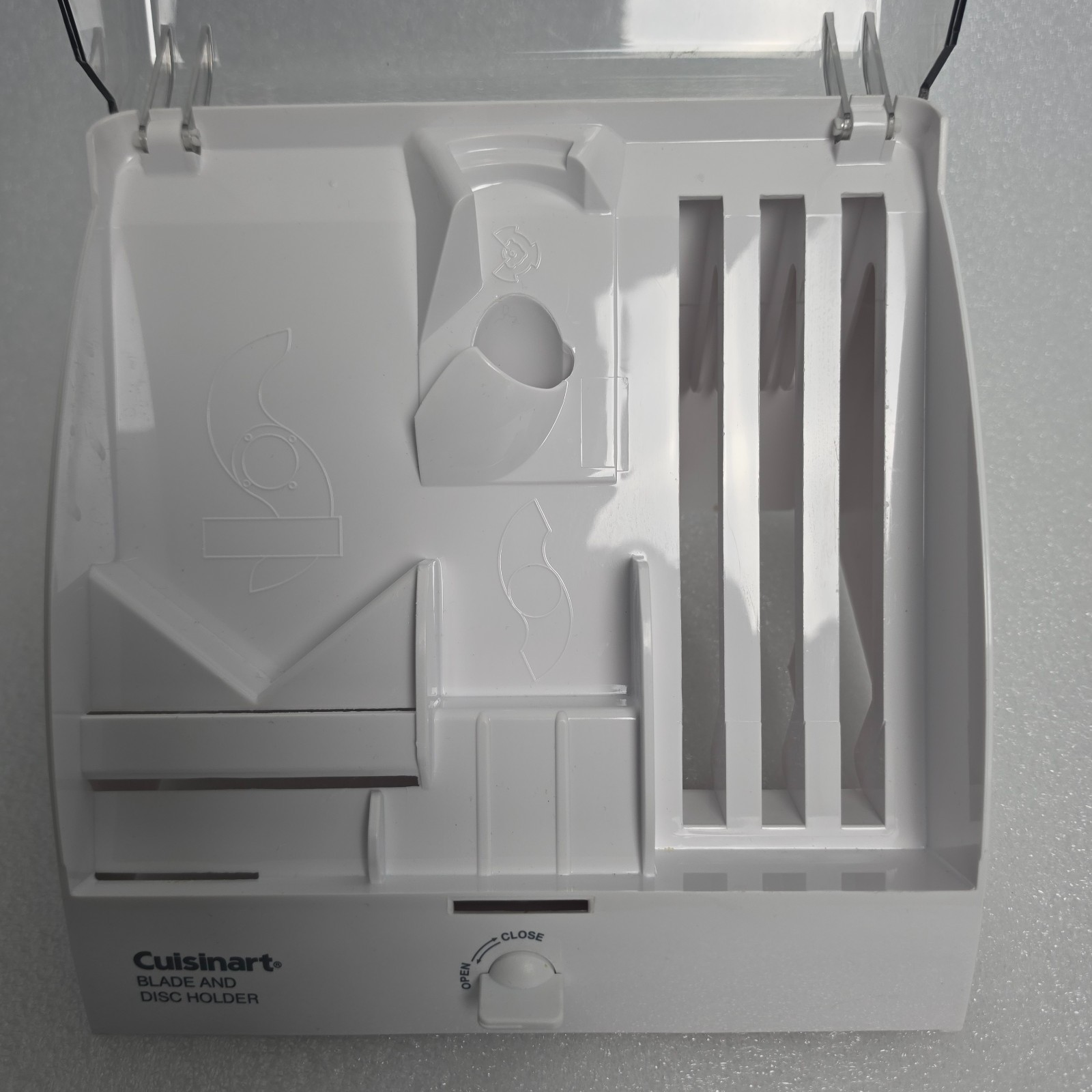 Cuisinart BDH-2 Blade & Disc Holder Storage Case for Food Processor White