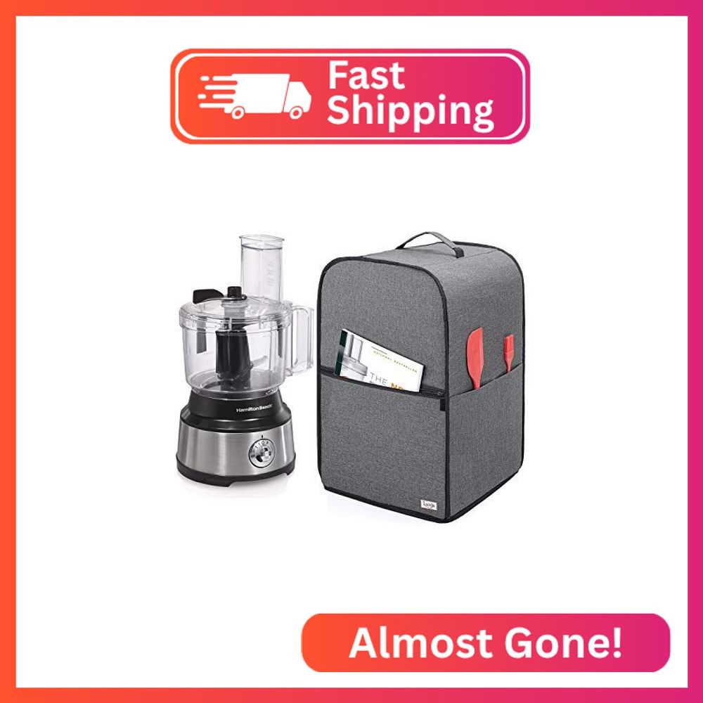 Luxja Food Processor Cover for Cuisinart and Hamilton Beach 10-14 Cup Processor,