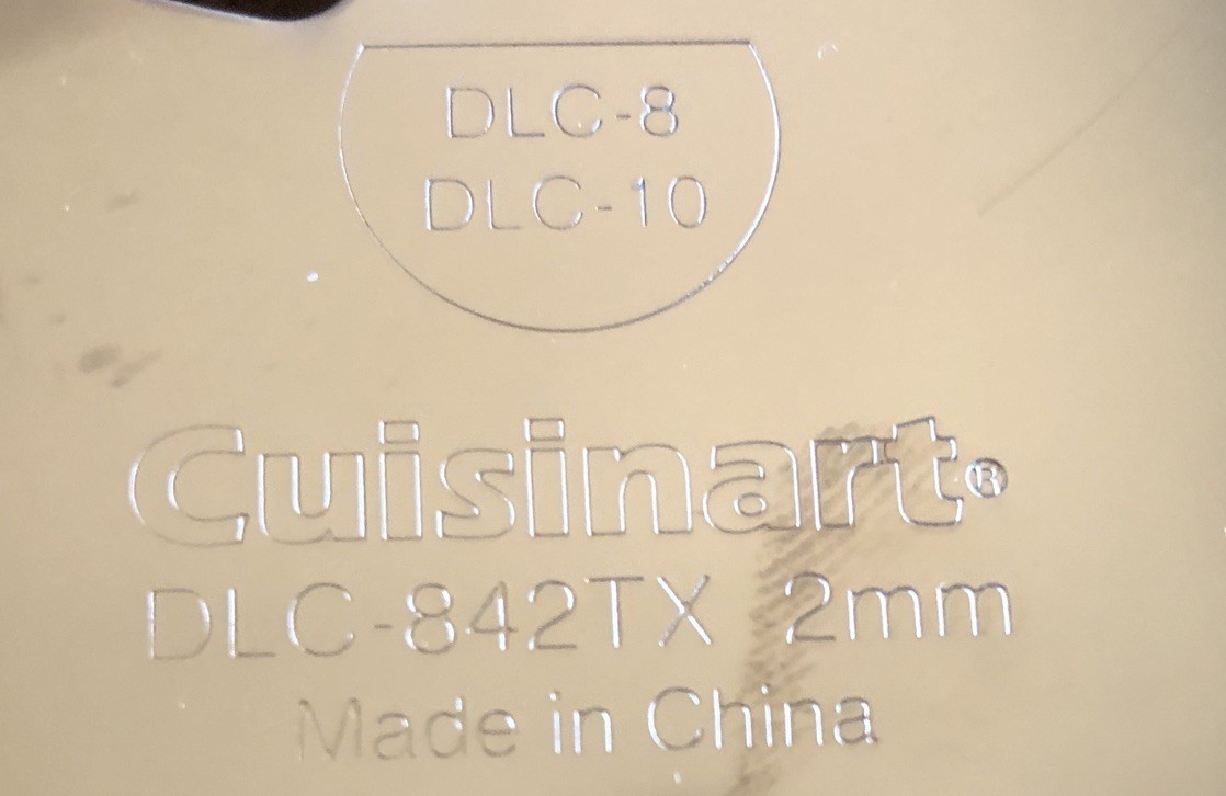 Cuisinart DLC-8 DLC-10 Disc Set Of 3 In Holder DLC-844TX DLC-842TX DLC-837TX