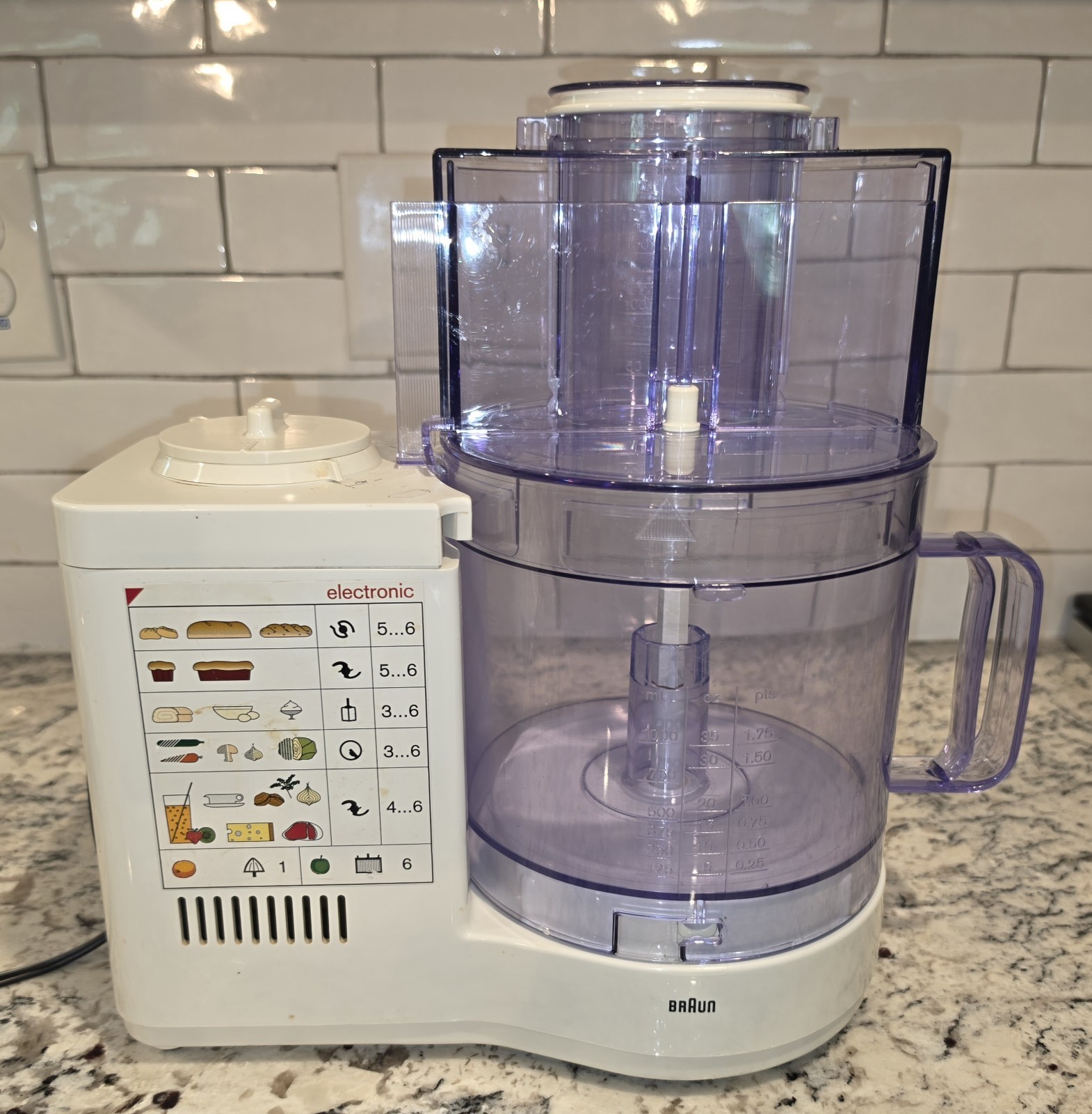 VTG Braun Multipractic Deluxe Food Processor 4262 Germany w/ Accessories Tested