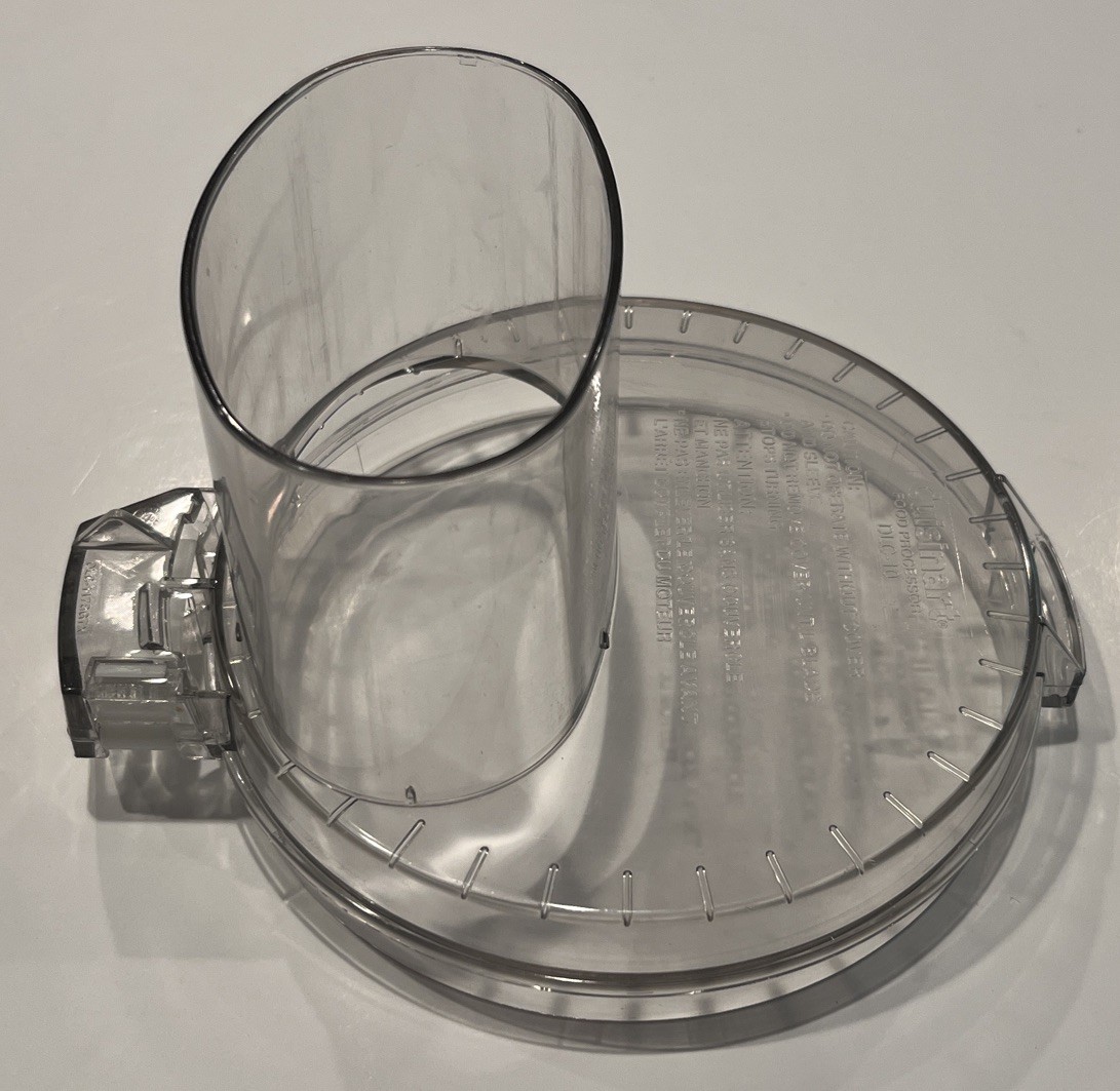 Cuisinart Food Processor DLC-10 Replacement Parts: Clear Lid Chute/Sleeve Pusher