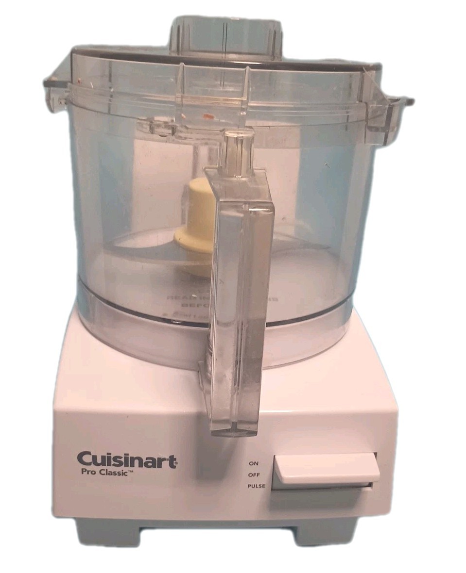 Cuisinart DLS-10SY Series Food Processor With Attachments & Manual ~White~ 7 CUP