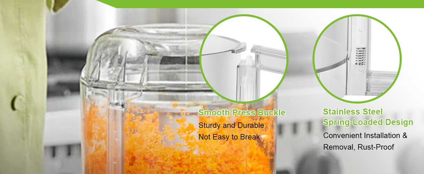 Bowl and Lid, Clear For Robot Coupe Food Processor Cutter 112203, 106458S, 3Qt