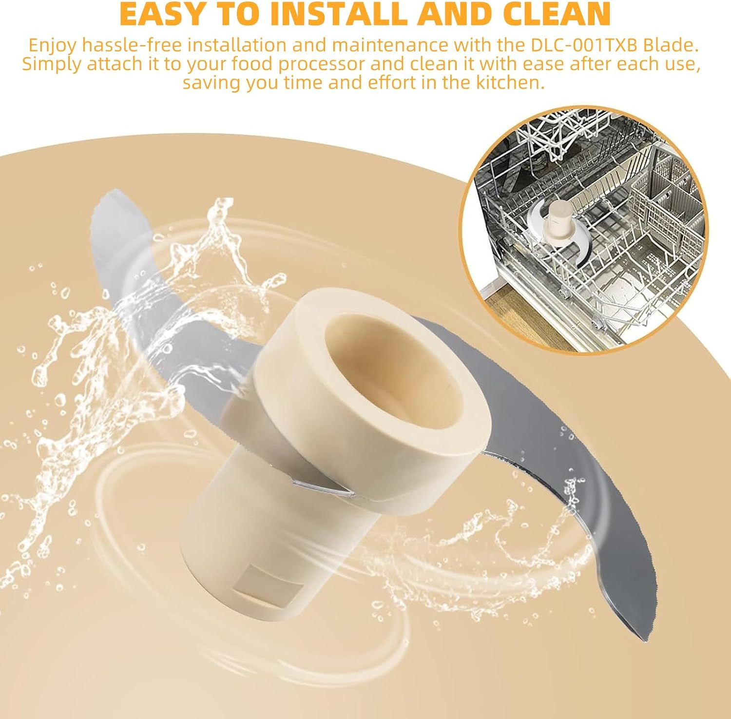 Cuisinart DLC-001TXA, DLC-7 Compatible Steel Blade Replacement