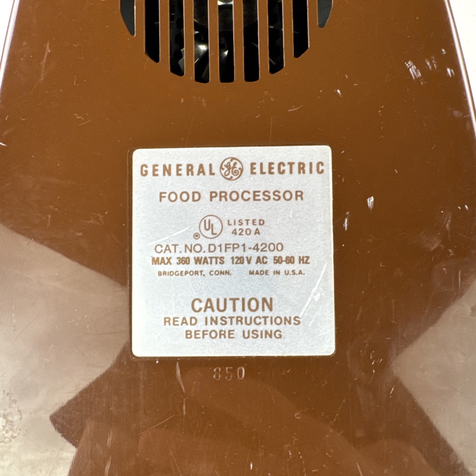 Vintage General Electric Food Processor D1FP1-4200 Replacement Motor Part – Base