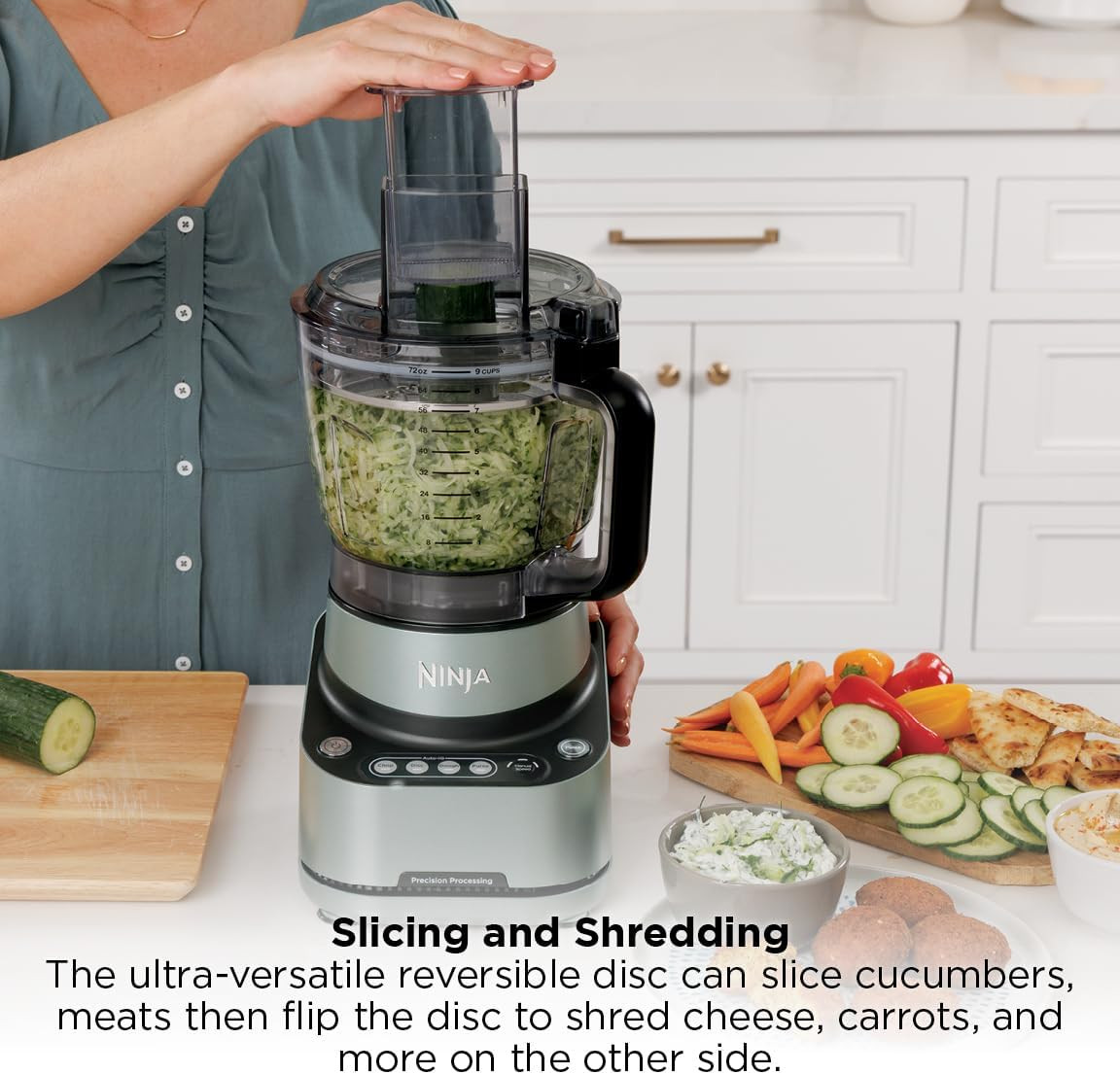 9 Cup Food Processor 1000W Kitchen Chopper Slicer Dough Mixer