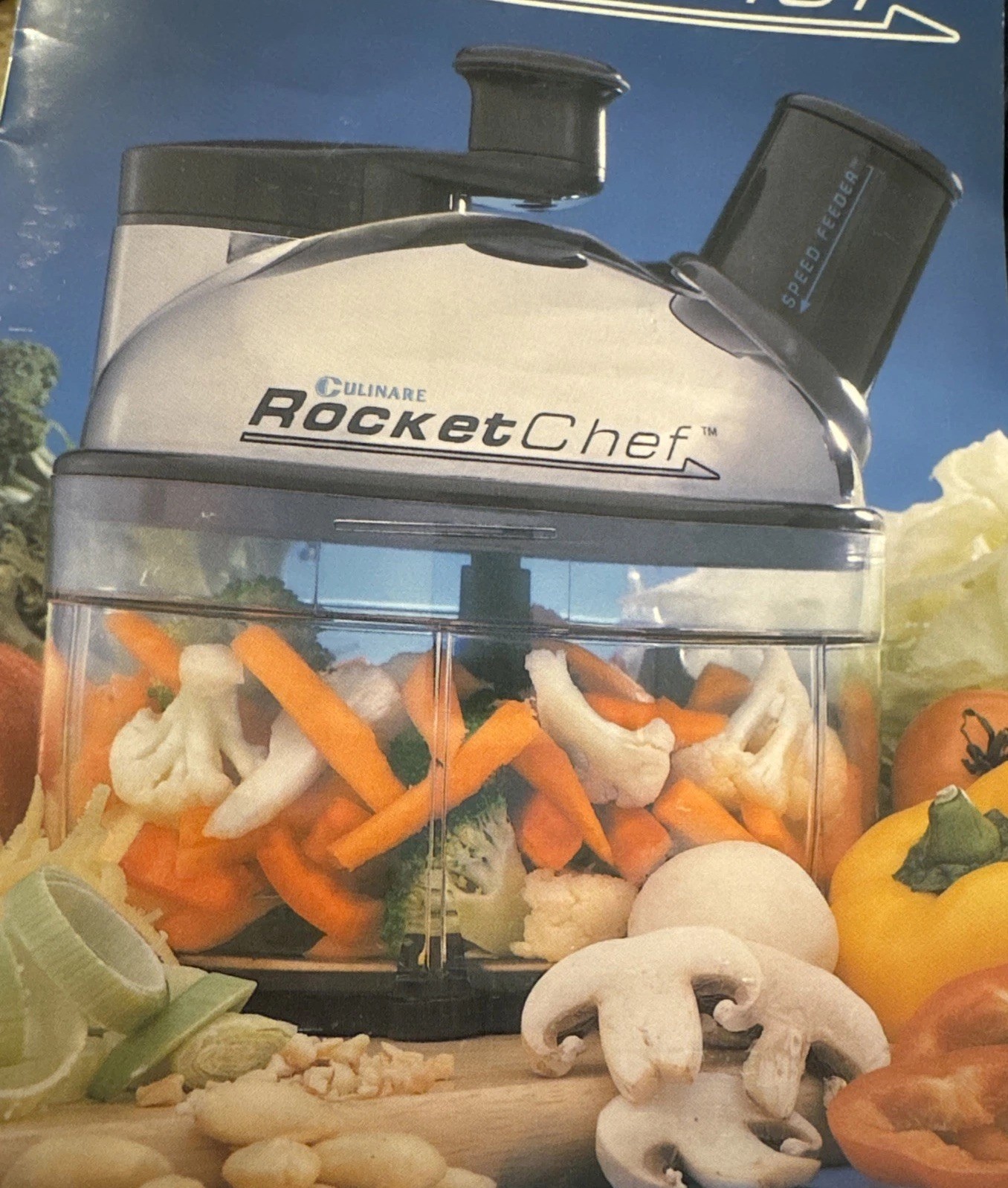 Culinare ROCKET CHEF BDA05056 Grating / Slicing / Chopping / Whipping & More NIB