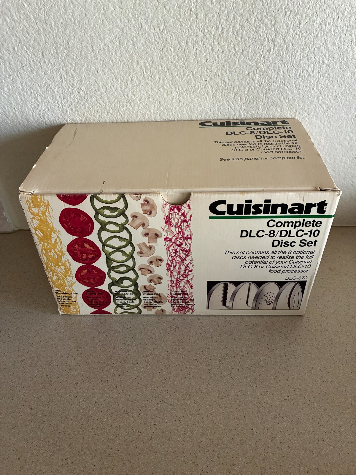 Vintage CUISINART Complete DLC-8 / DLC-10 Disc Set Food Processor 8 Blades