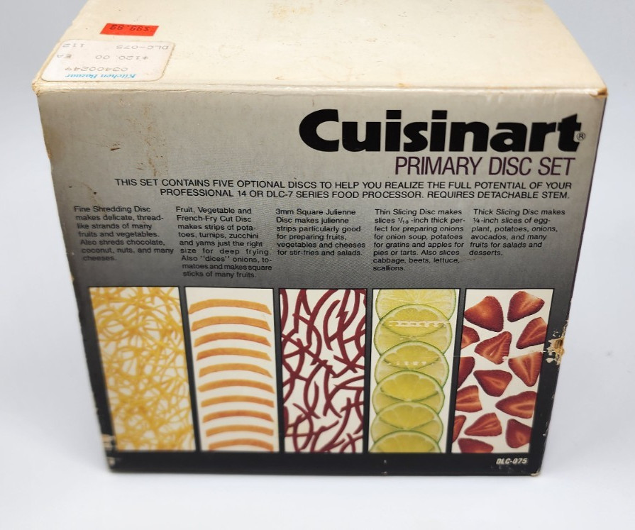 Cuisinart Primary 5 Disc Set – Food Processor Blades