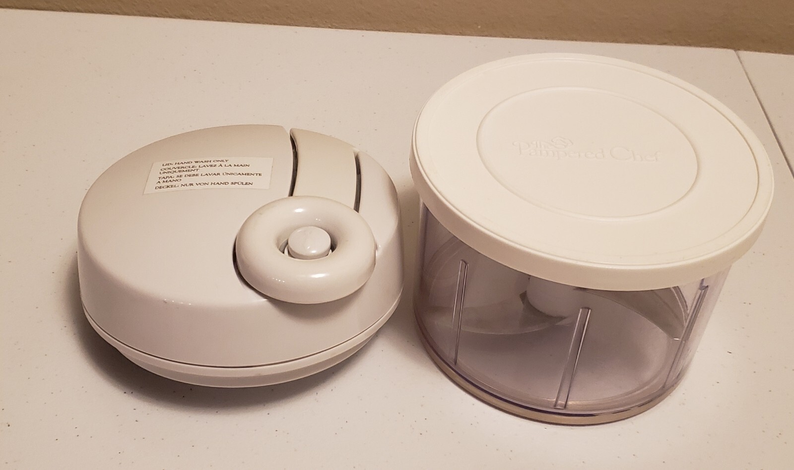 The Pampered Chef Manual Food Processor Item 2581 Chopper 3 Cup Capacity