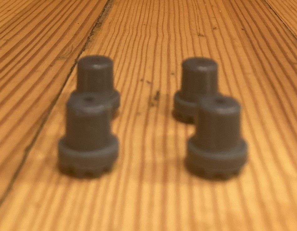 Cuisinart Elemental 4 Cup Chopper Grinder ECH-4 Part, Base Rubber Foot Pad Set 4