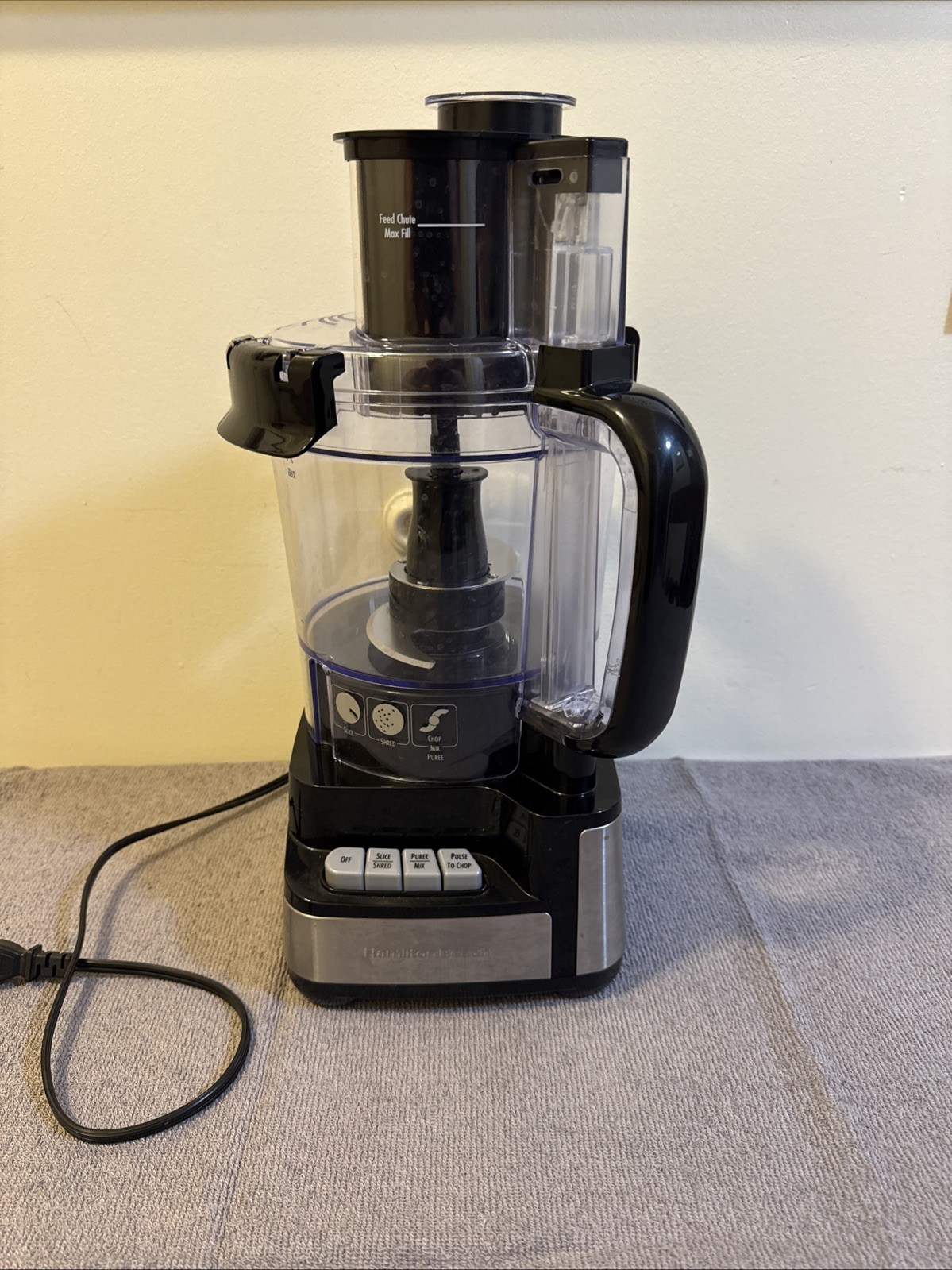 Hamilton Beach Stack & Snap Food Processor and Vegetable Chopper, Black (70725A)