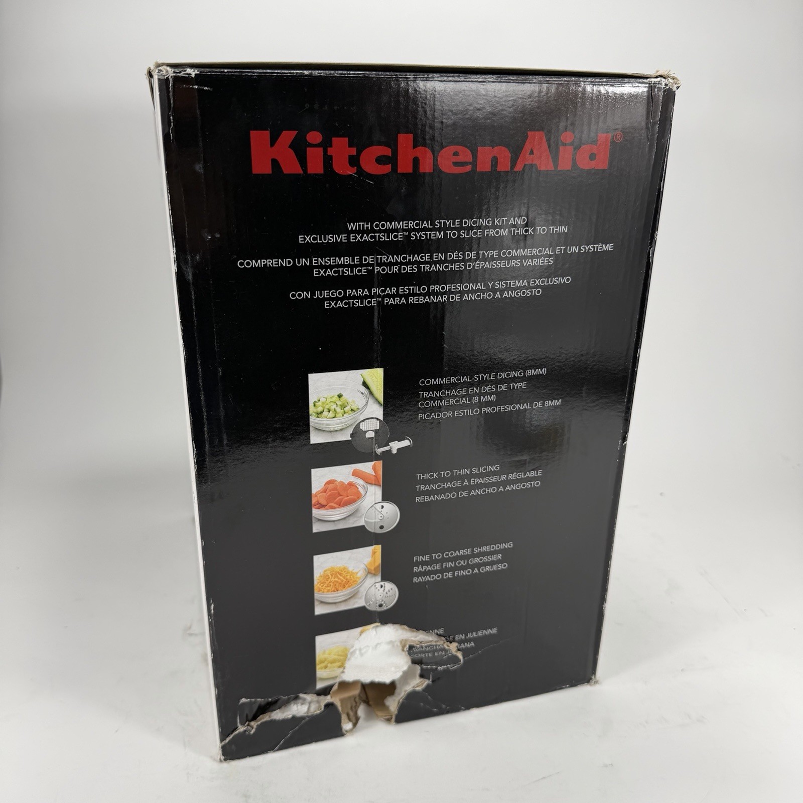 KitchenAid Food Processor Dicing Kit Stand Mixer Attachment KSM2FPA Open Box