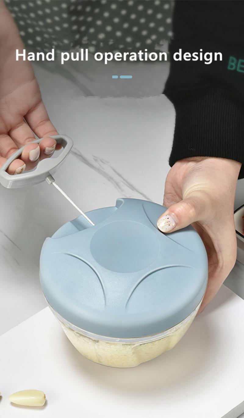 Versatile Kitchen Tool – 500/900ml Manual Mincer & Chopper