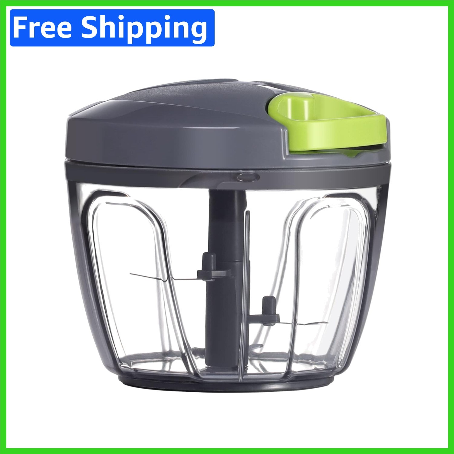 Versatile 650ml Manual Food Chopper: Chop Garlic, Veggies, and More Effortlessly