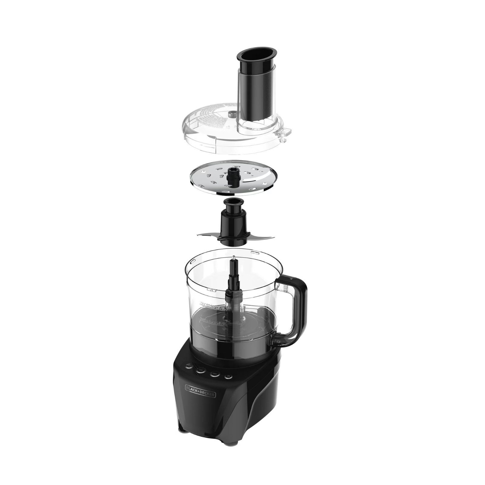 BLACK+DECKER 8-Cup Food Processor, 850W 2-Speed with Pulse