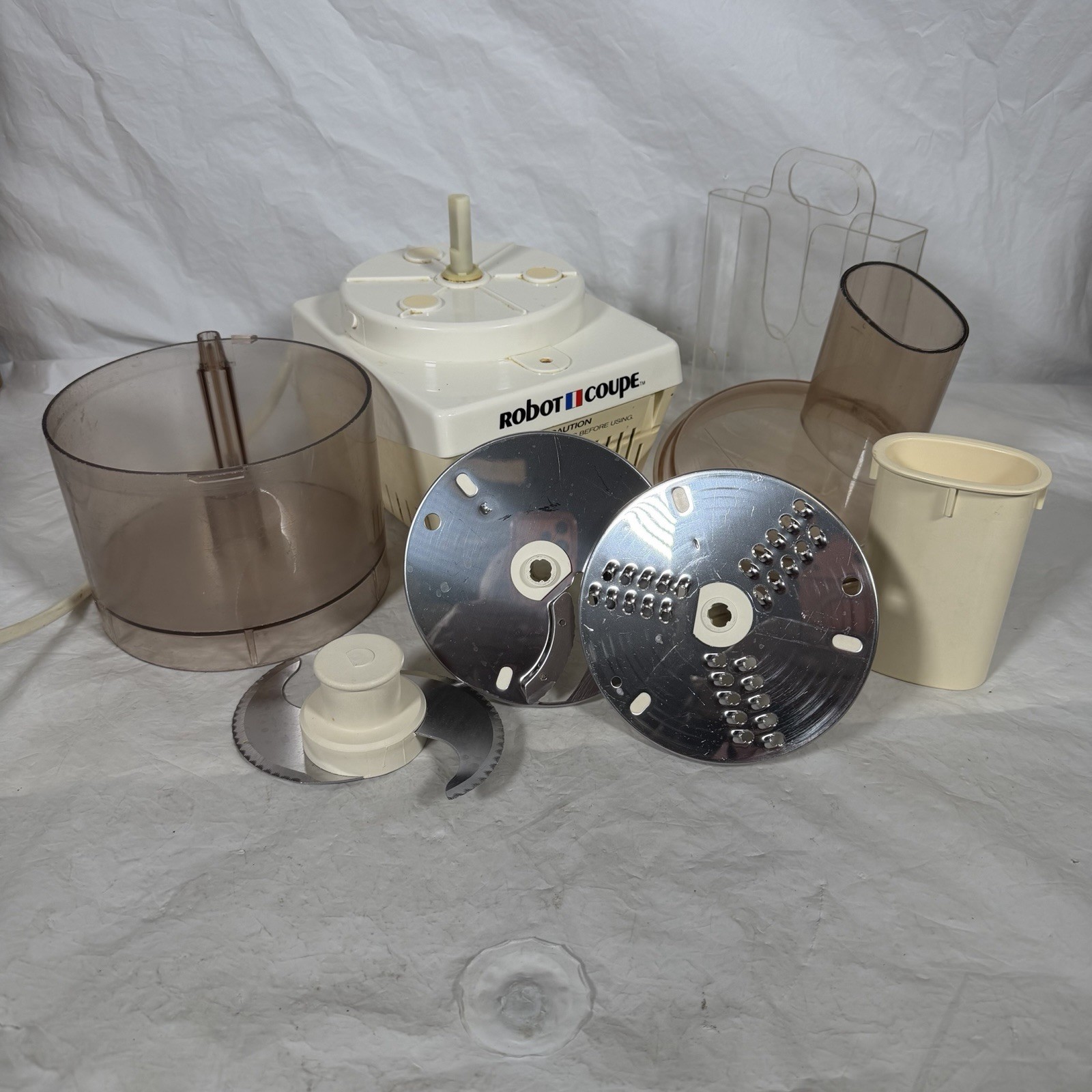 Robot Coupe RC 2000 Food Processor w/ Blade & Grater Tested Working