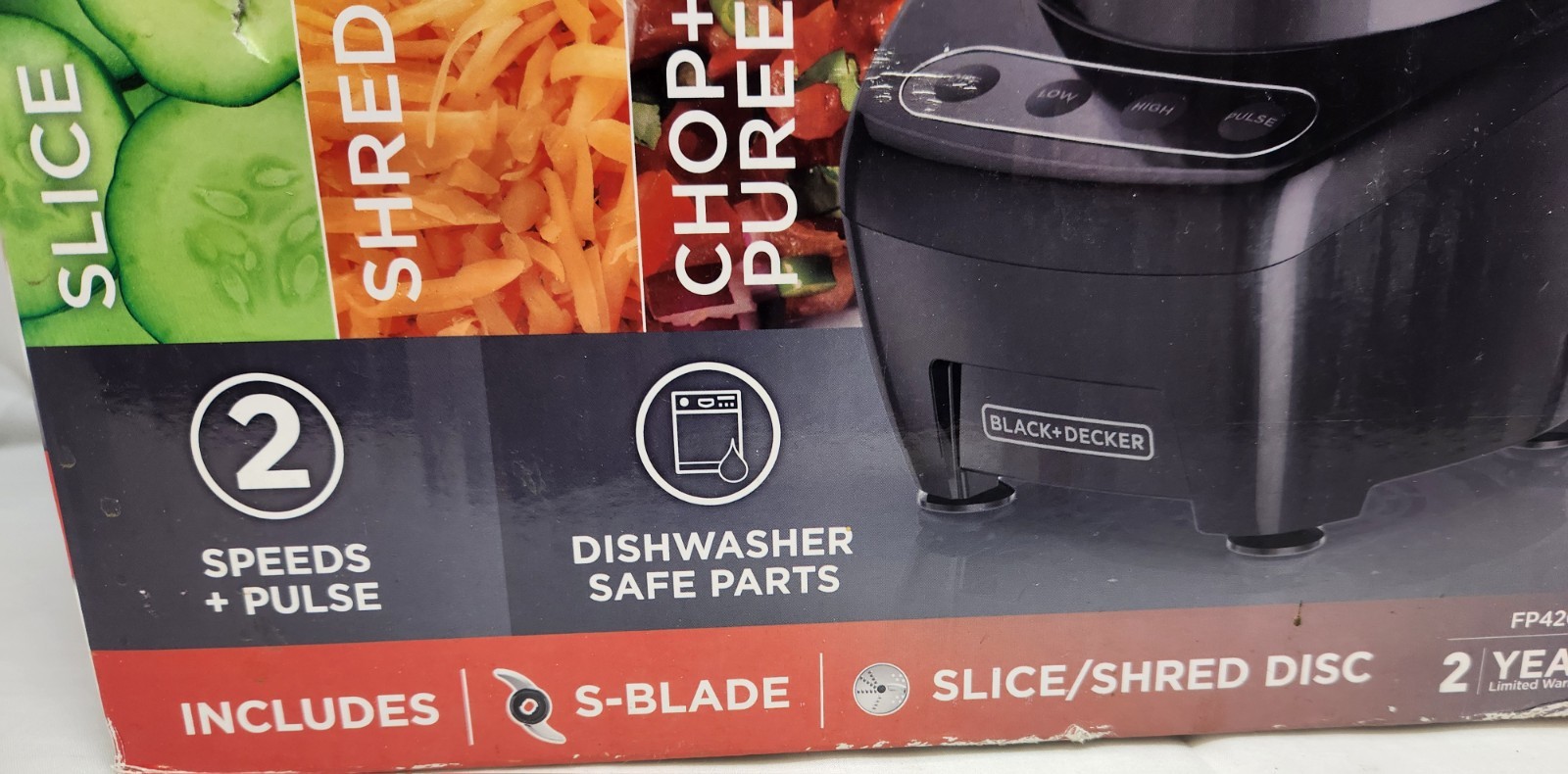 Black & Decker 8-Cup Food Processor (FP4200B) – New in Box