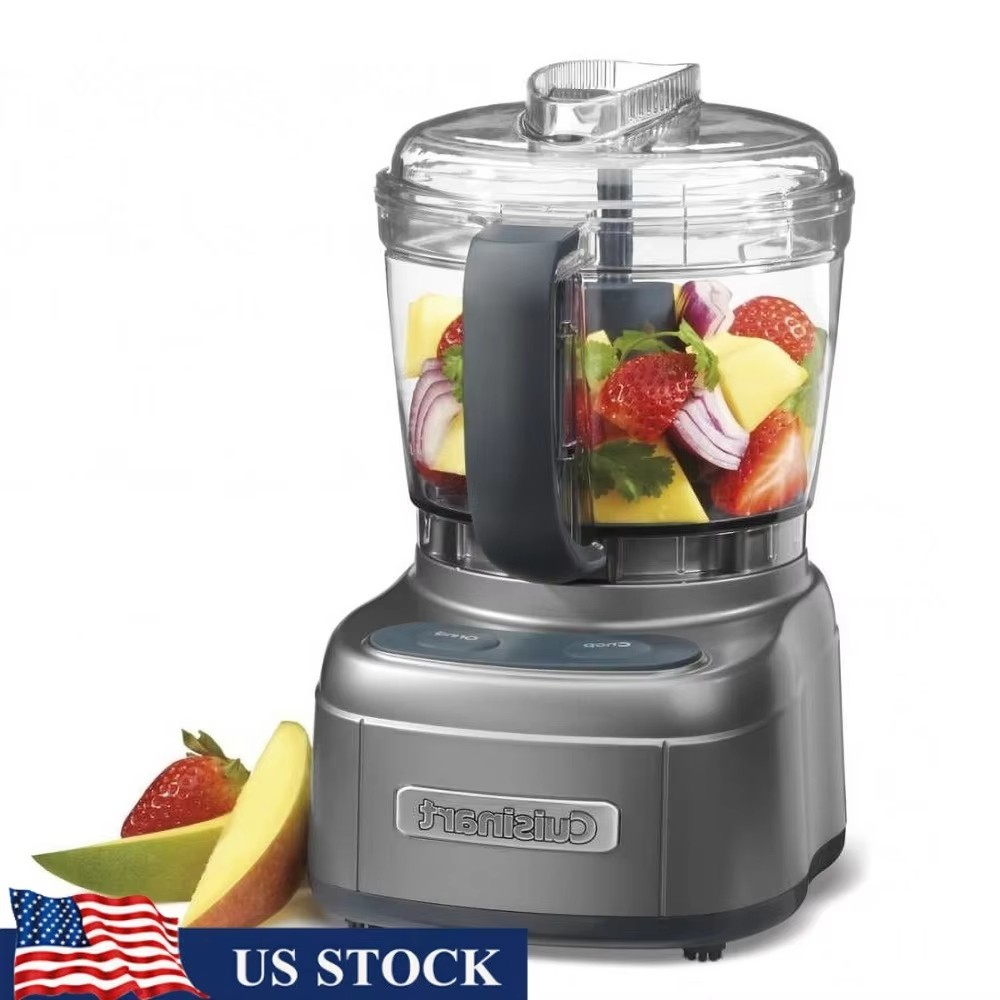 4-Cup Food Processor Chopper Grinder Dishwasher Safe Touchpad Controls US Stock