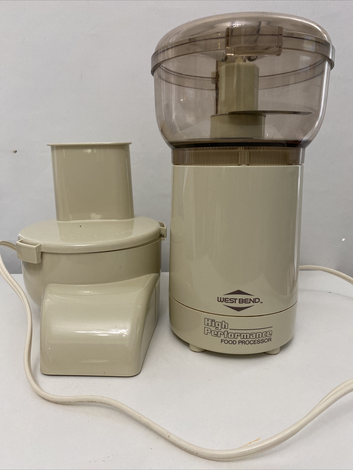 Vintage West Bend Food Processor 6500 Chopper Slicer High Performance Complete