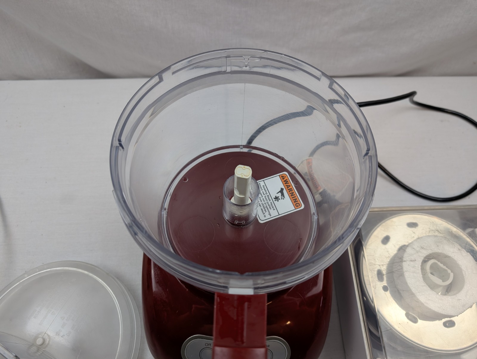 KITCHENAID 12 Cup Red Ultra Food Processor KFPW760QGC1 w/ Accessory Set & Manual
