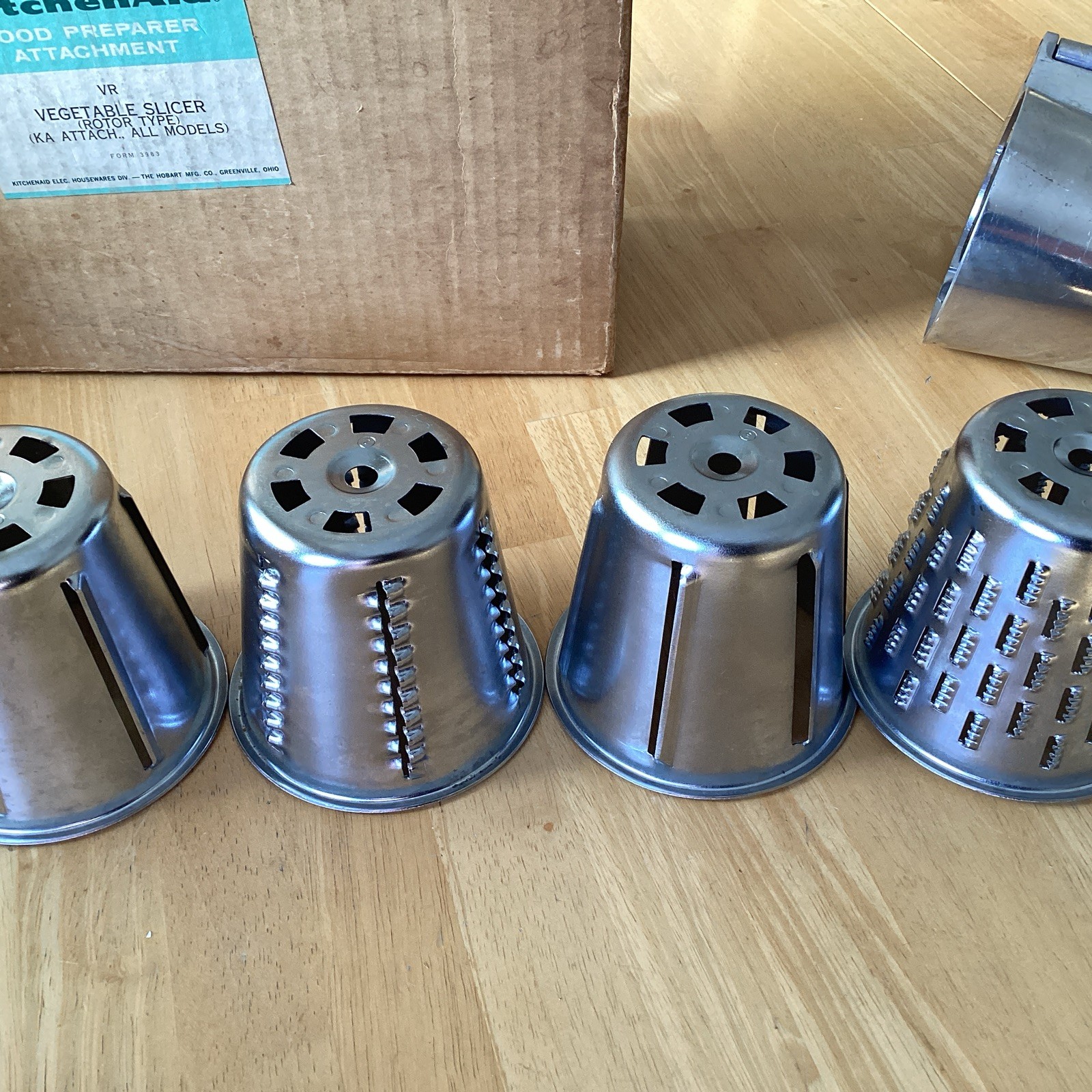 VTG Hobart KitchenAid VR Rotor Slicer Shredder Food Preparer Attachment