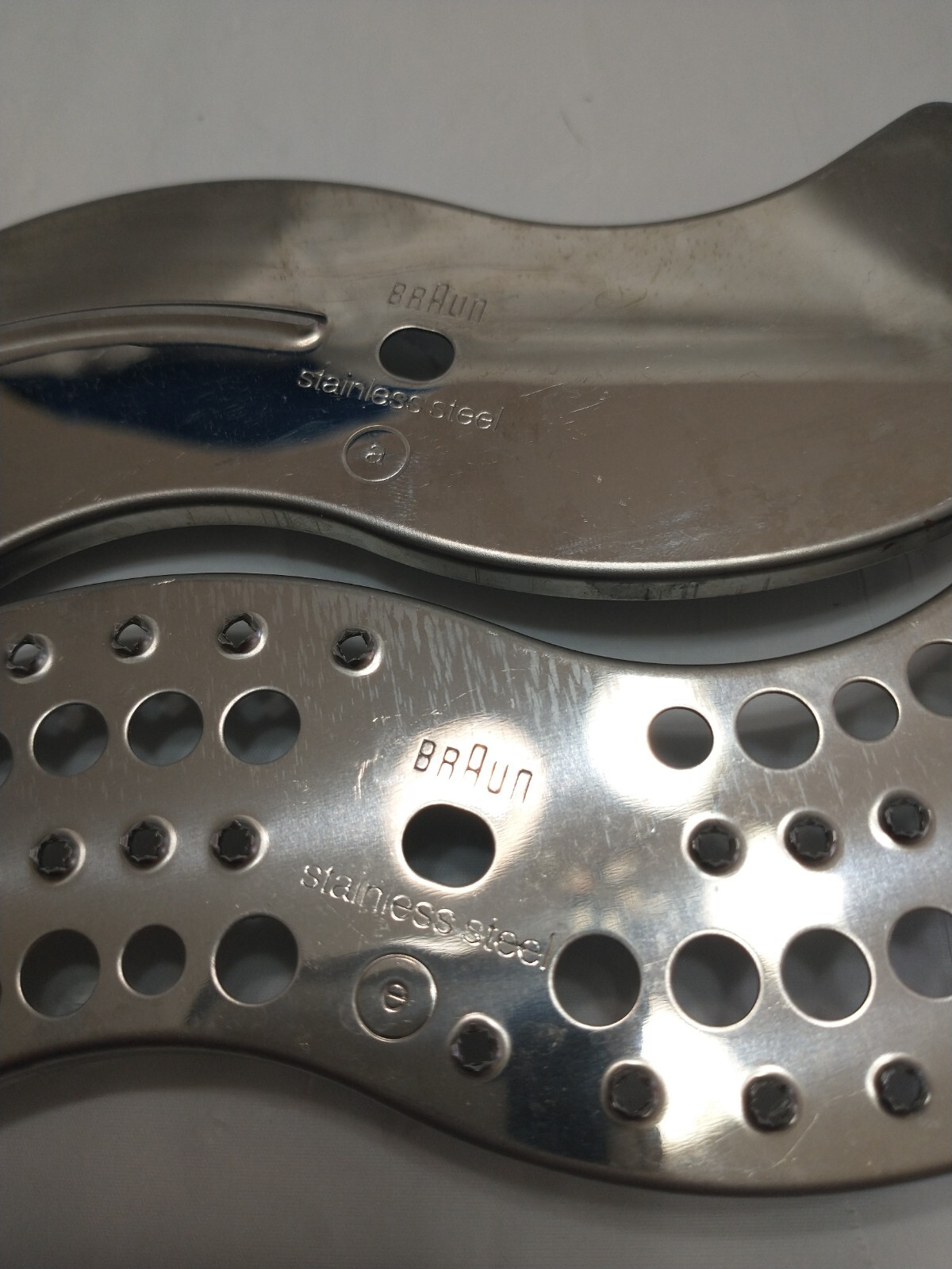 Genuine Braun Combimax 650 Blades Set Stainless Steel Fits K750 K650 (Set Of 2)