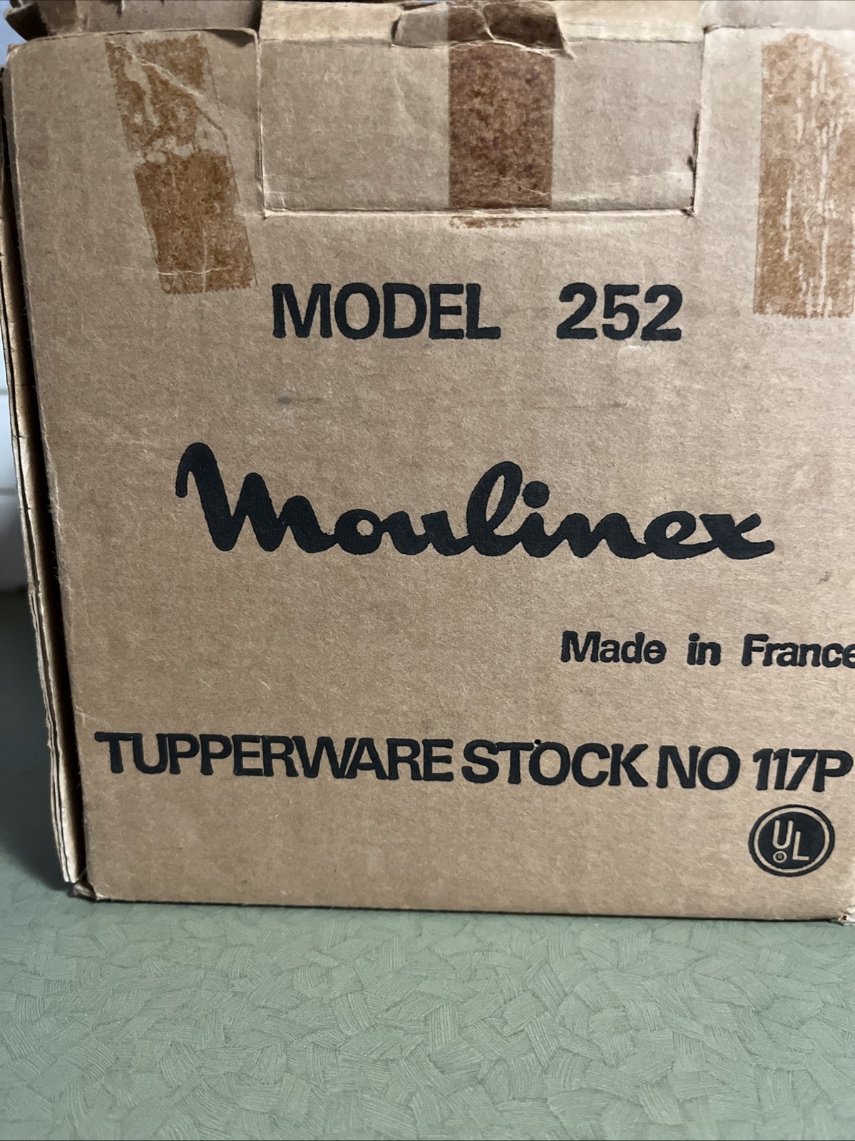 Vtg Tupperware Moulinex The Kitchen Works Model 252 Meat Grinder, Shredder WORKS