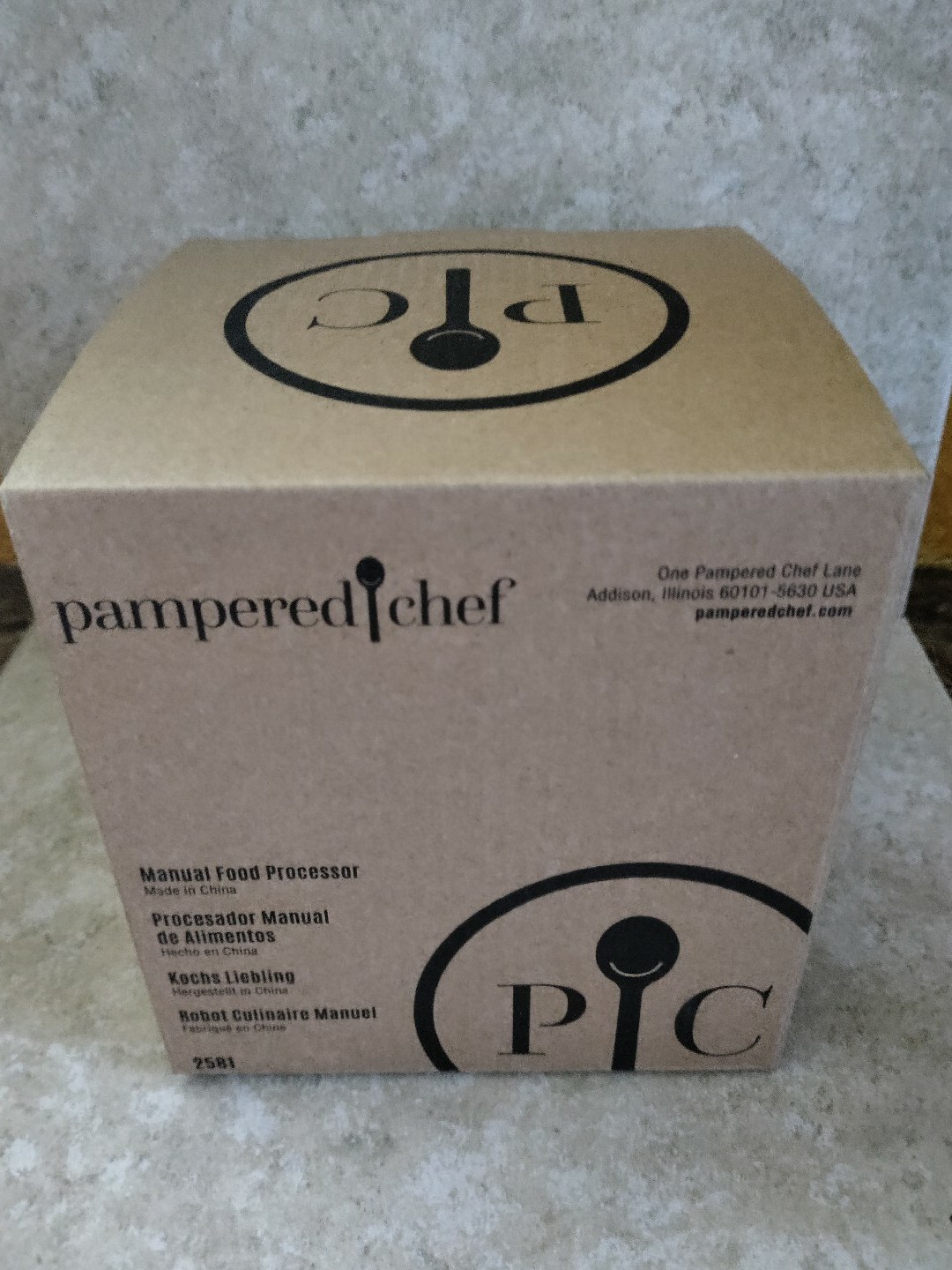 Pampered Chef Manual Food Processor 2581 Vegetable Chopper Salsa Maker 3-Cup New
