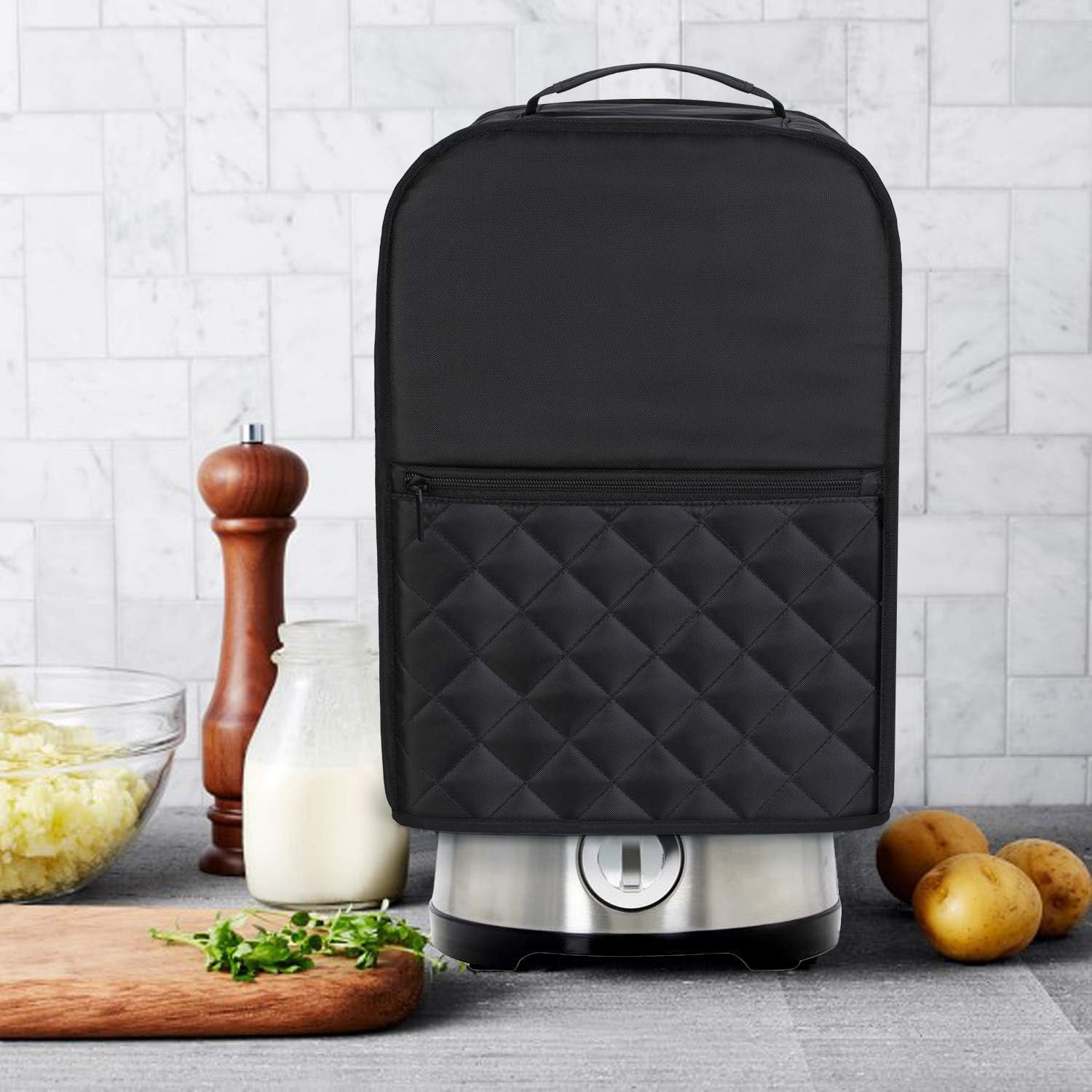 Food Processor Cover Compatible with Cuisinart and Hamilton Beach 10-14 Cup Proc