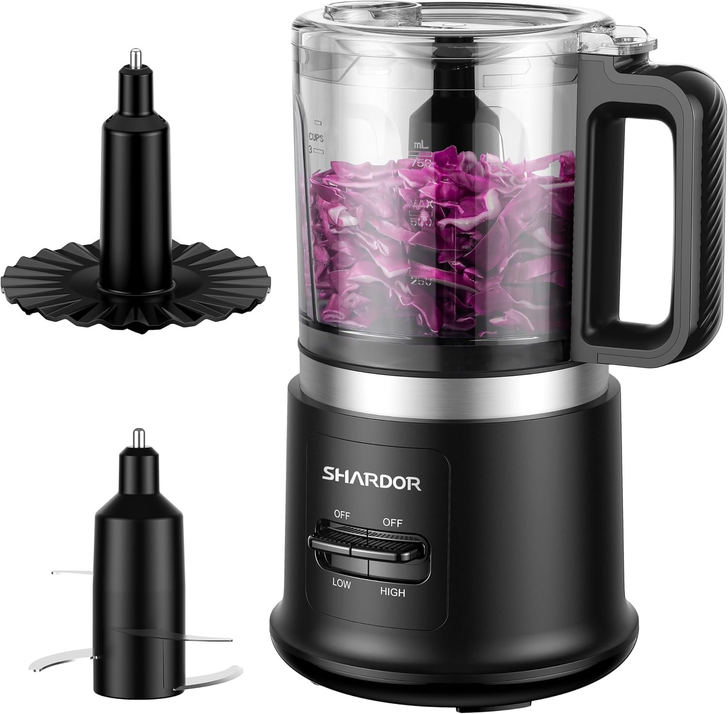 Food Chopper, 4 Cup Mini and Fast Food Processor, Electric Meat Grinder with …