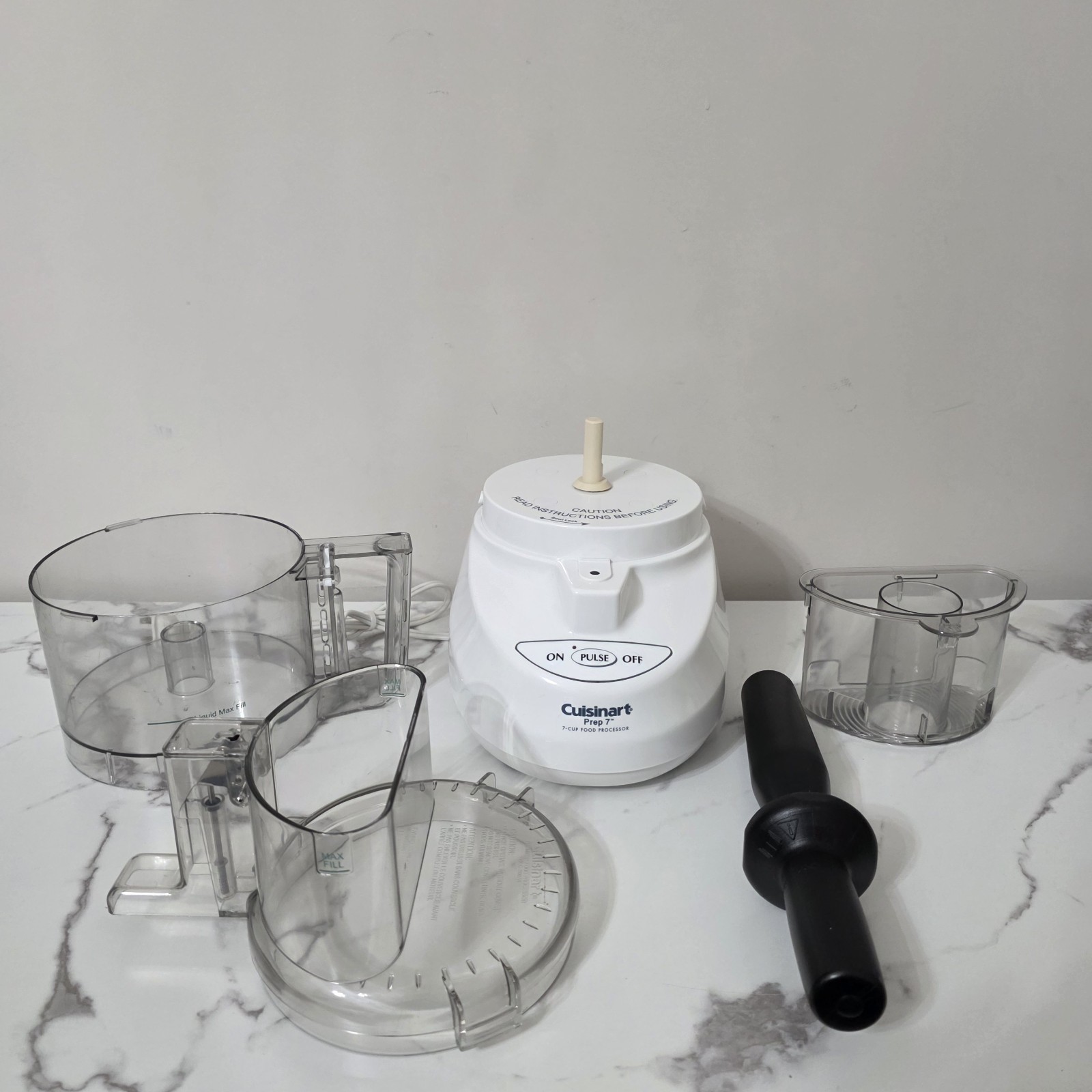 Cuisinart Prep 7 DLC-2007N 600W 7-Cup Food Processor, No Blade, Tested, Works