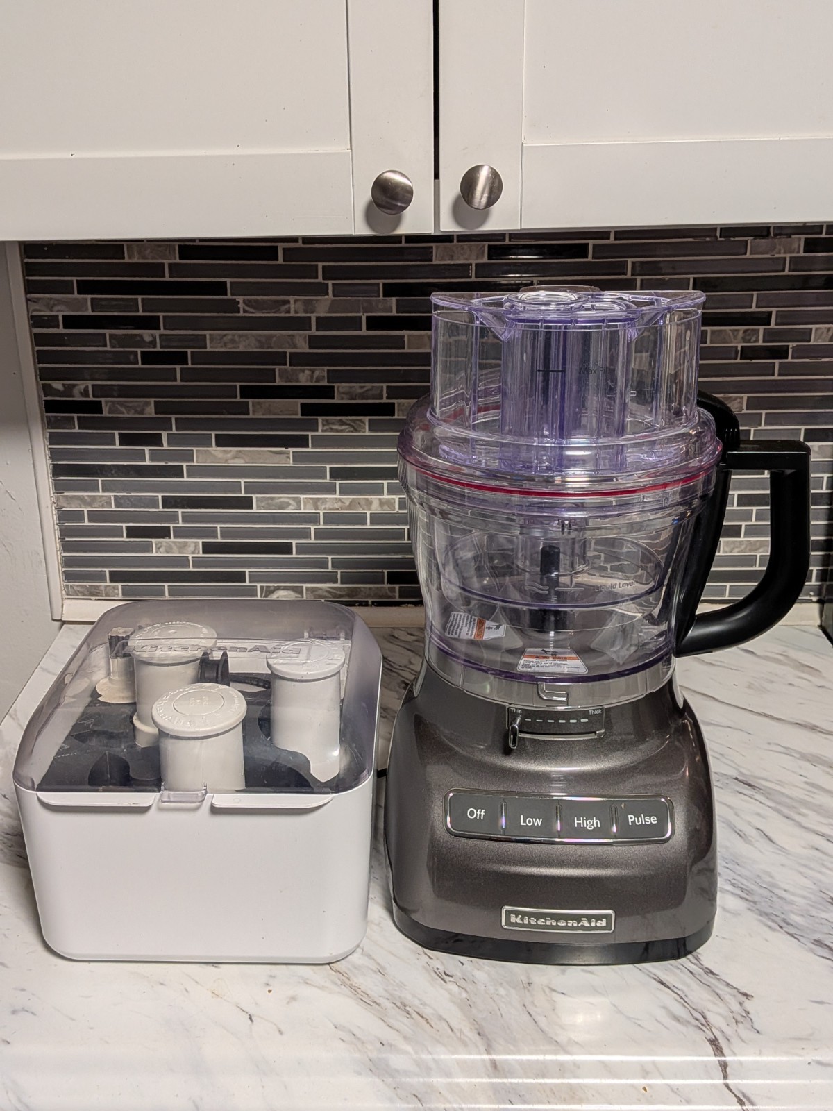 Kitchen Aid 13-Cup Food Processor With Accessories & Storage Case KFP1333G0